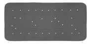 Bild zeigt Wanneneinlage SOFTY Schiefer 36 x 80 cm in Draufsicht mit rutschhemmender Lochstruktur.
