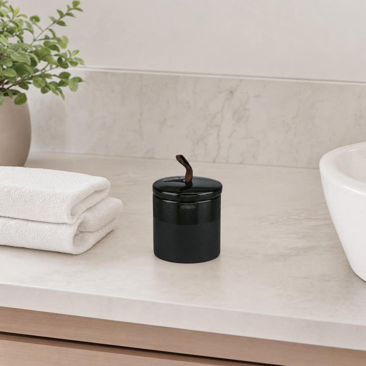 Wattedose DEEP Schwarz – Kleine Wolke