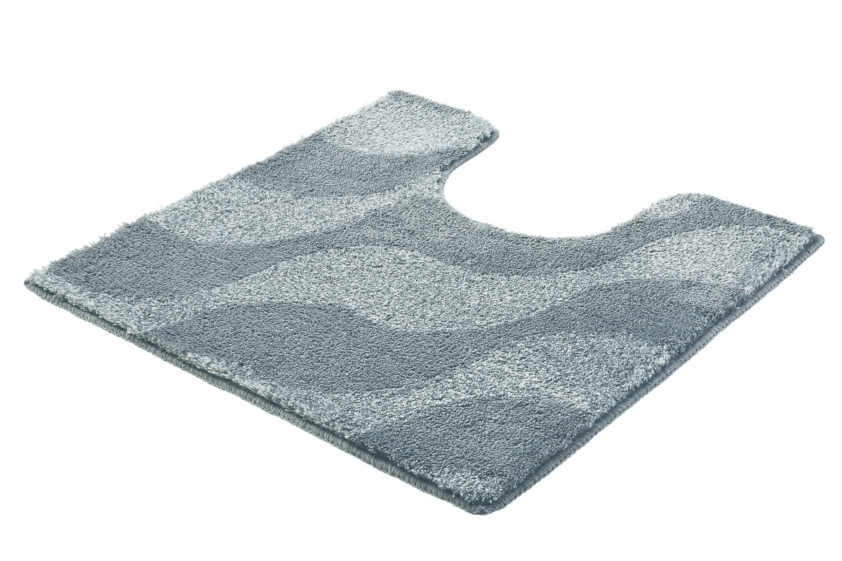 WC-Vorleger ONDA Anthrazit 55 x 55 cm mit Ausschnitt – Kleine Wolke