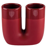 Der Zahnbürstenhalter DEEP Granat steht freistehend vor weißem Hintergrund.