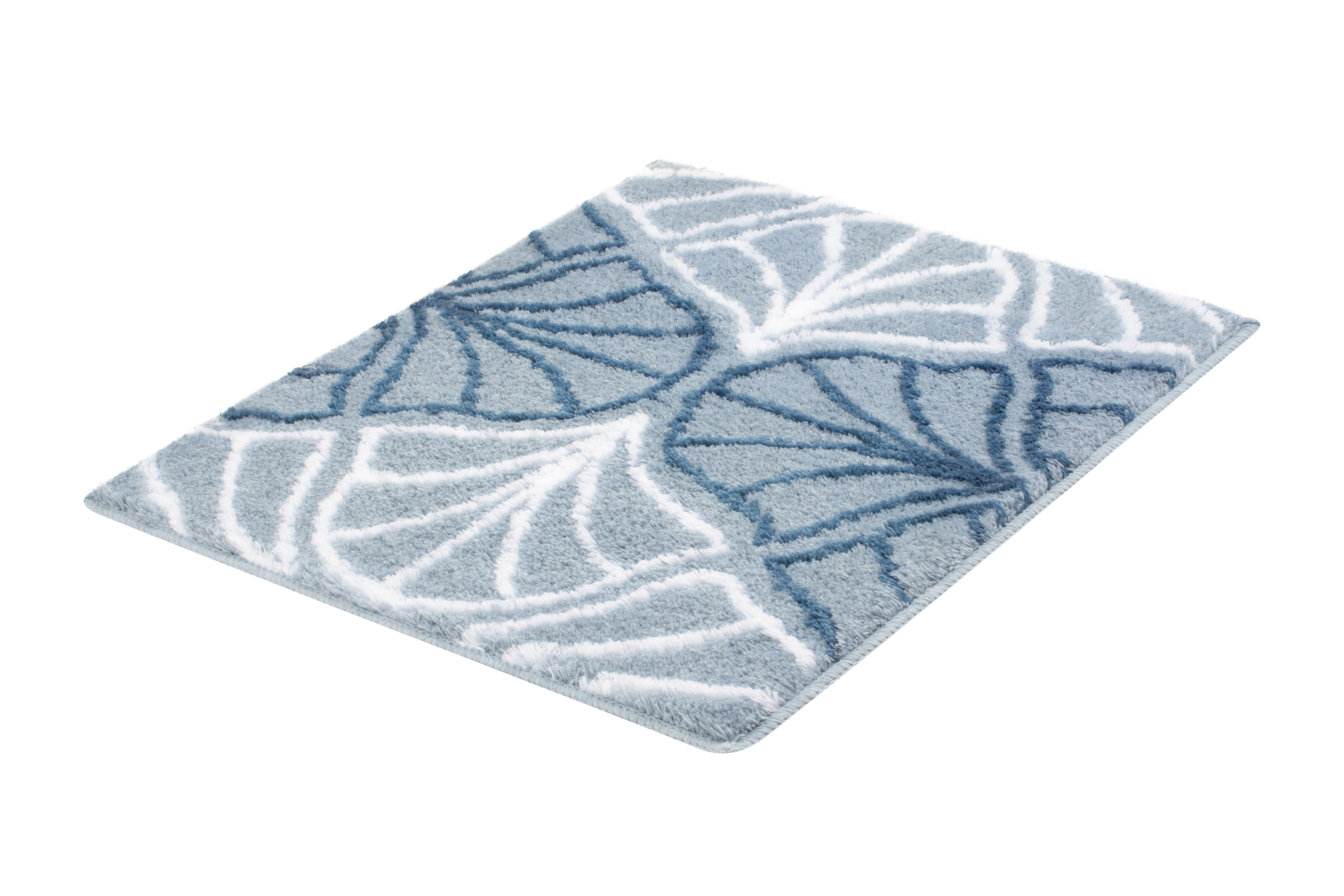 Badteppich, Bloom Stahlblau, 55x 65 cm