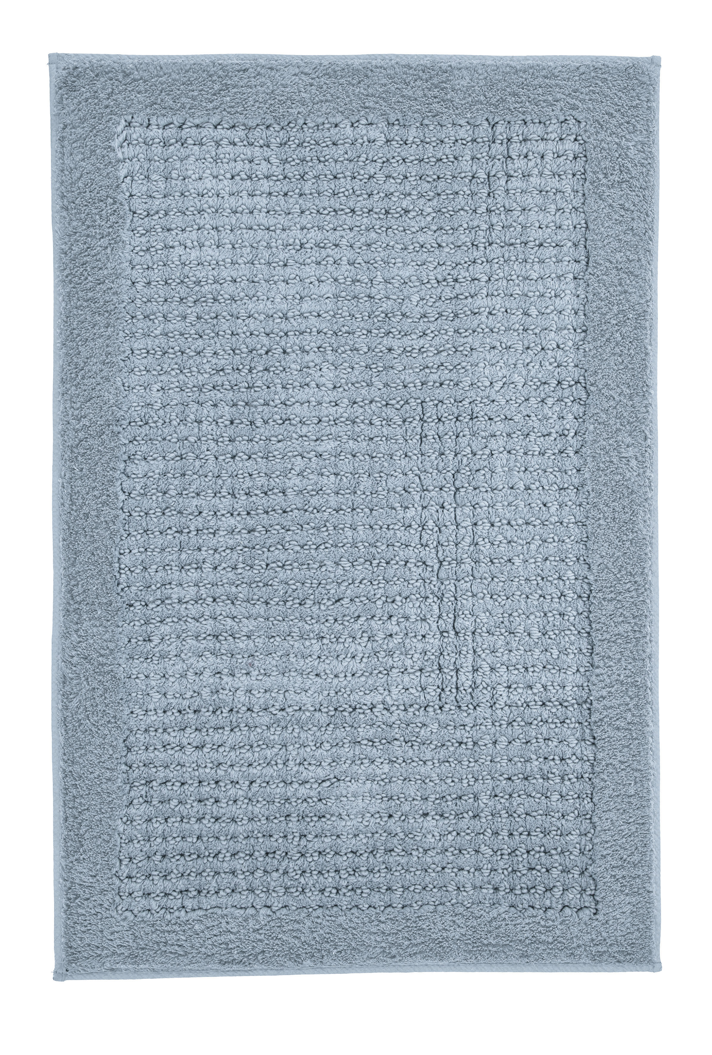 Badteppich Net, Stahlblau, 70x120 cm