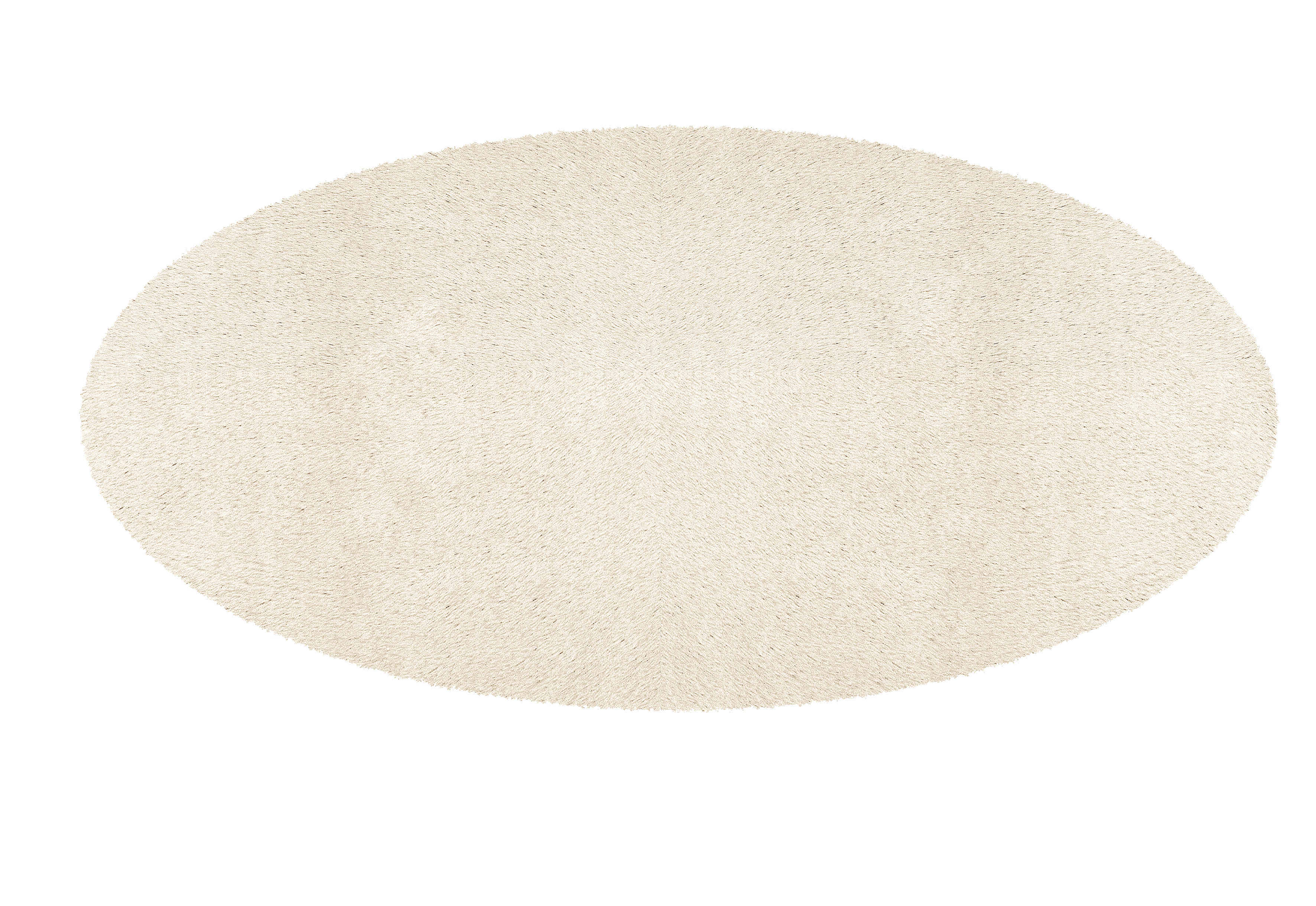 Badteppich Cony Oval, Beige, 60x110 cm