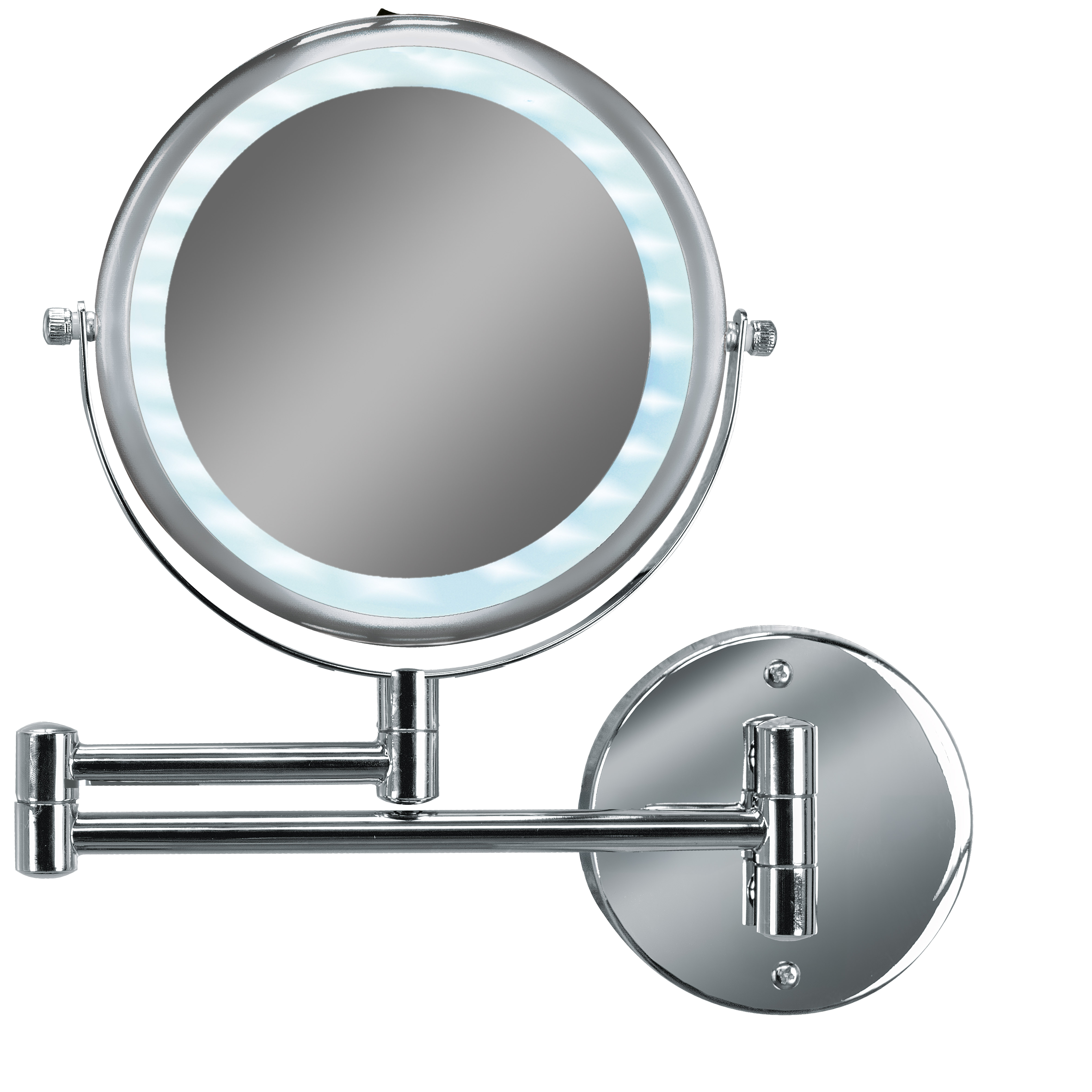LED-Kosmetikspiegel BRILLIANT MIRROR Silberfarben LED-Kosmetikspiegel BRILLIANT MIRROR Silberfarben