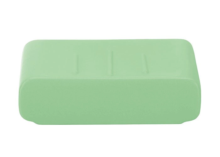4004478267541 Elegante, rechteckige Seifenschale in frischem Mintgrün. Ideal für moderne Badezimmer. Hergestellt aus hochwertigem Material.