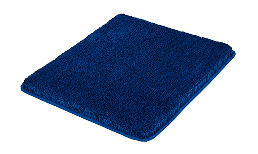 Badteppich RELAX Atlantikblau 55 x 65 cm Weicher, quadratischer, dunkelblauer Badteppich mit flauschiger Oberfläche. Ideal für ein gemütliches Badezimmer.