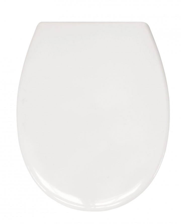 4004478256903 Weißer WC-Sitz mit abgerundeter Form und glatter Oberfläche, passend für moderne Badezimmer.