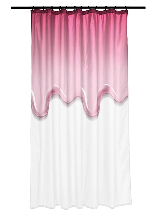 Duschvorhang PEVA, Eddie Light Pink, 180x200 cm