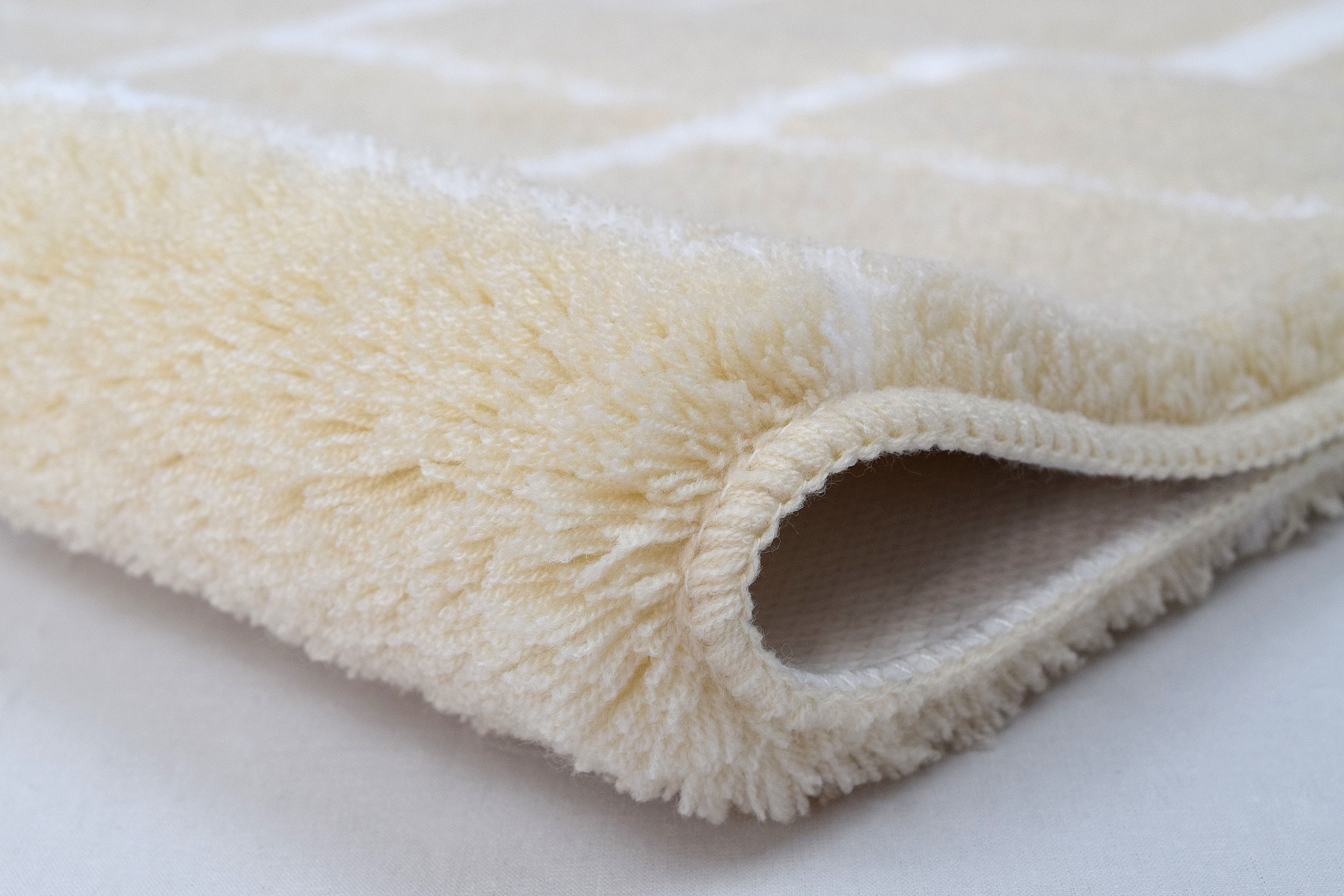 Badteppich, Carat Sandbeige, 70x120 cm