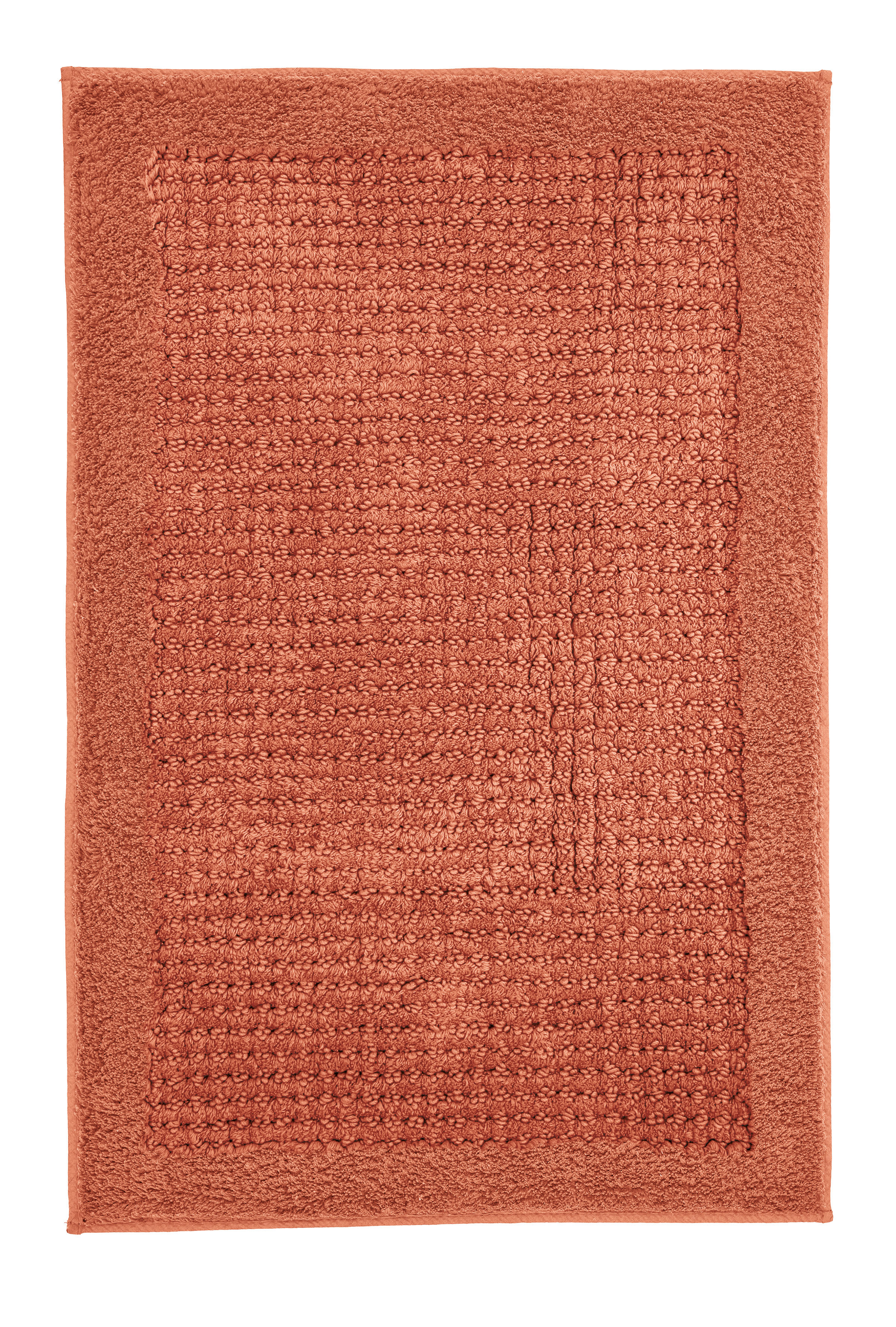 Badteppich Net, Terracotta, 60x90 cm