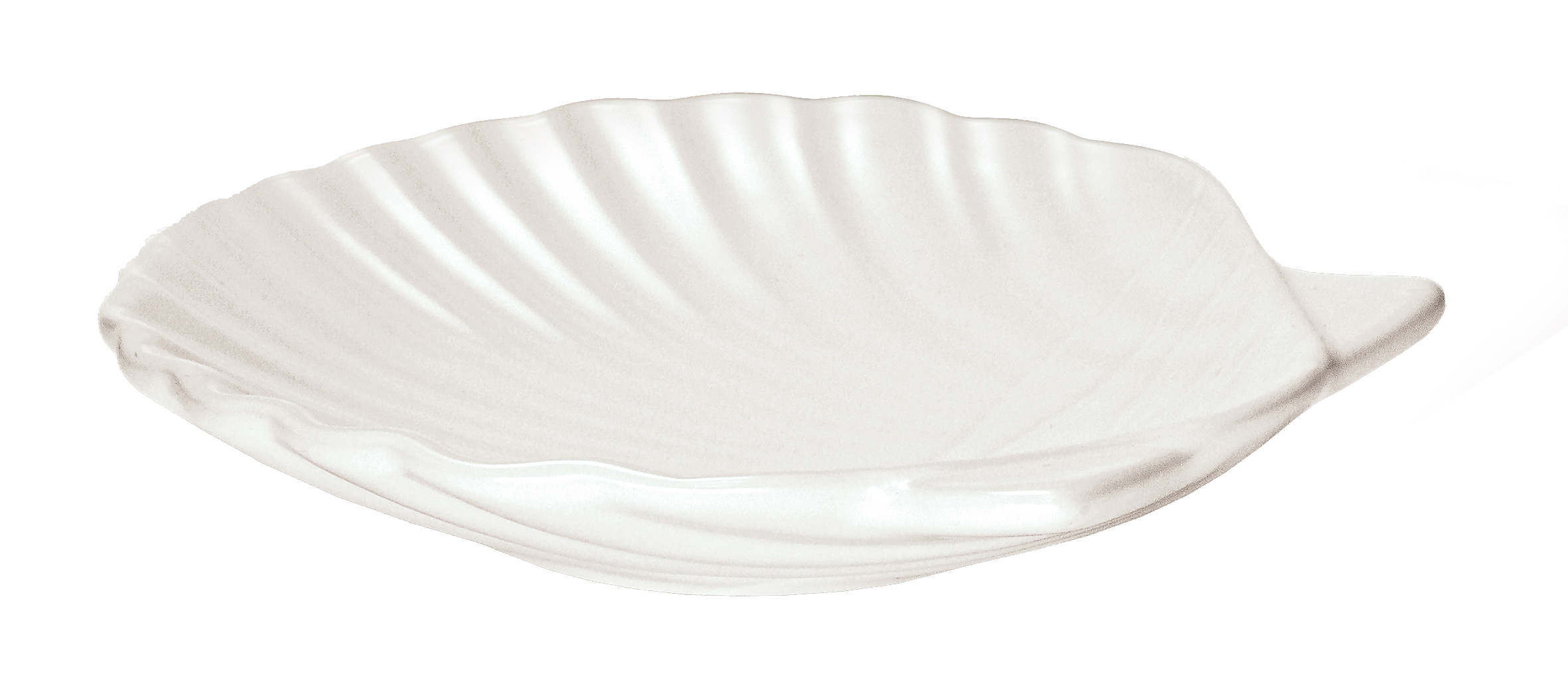 Seifenschale CONCHA Weiß Weiße Seifenschale in Muschelform, elegant und stilvoll, ideal für Badezimmerdekoration und praktische Seifenaufbewahrung.