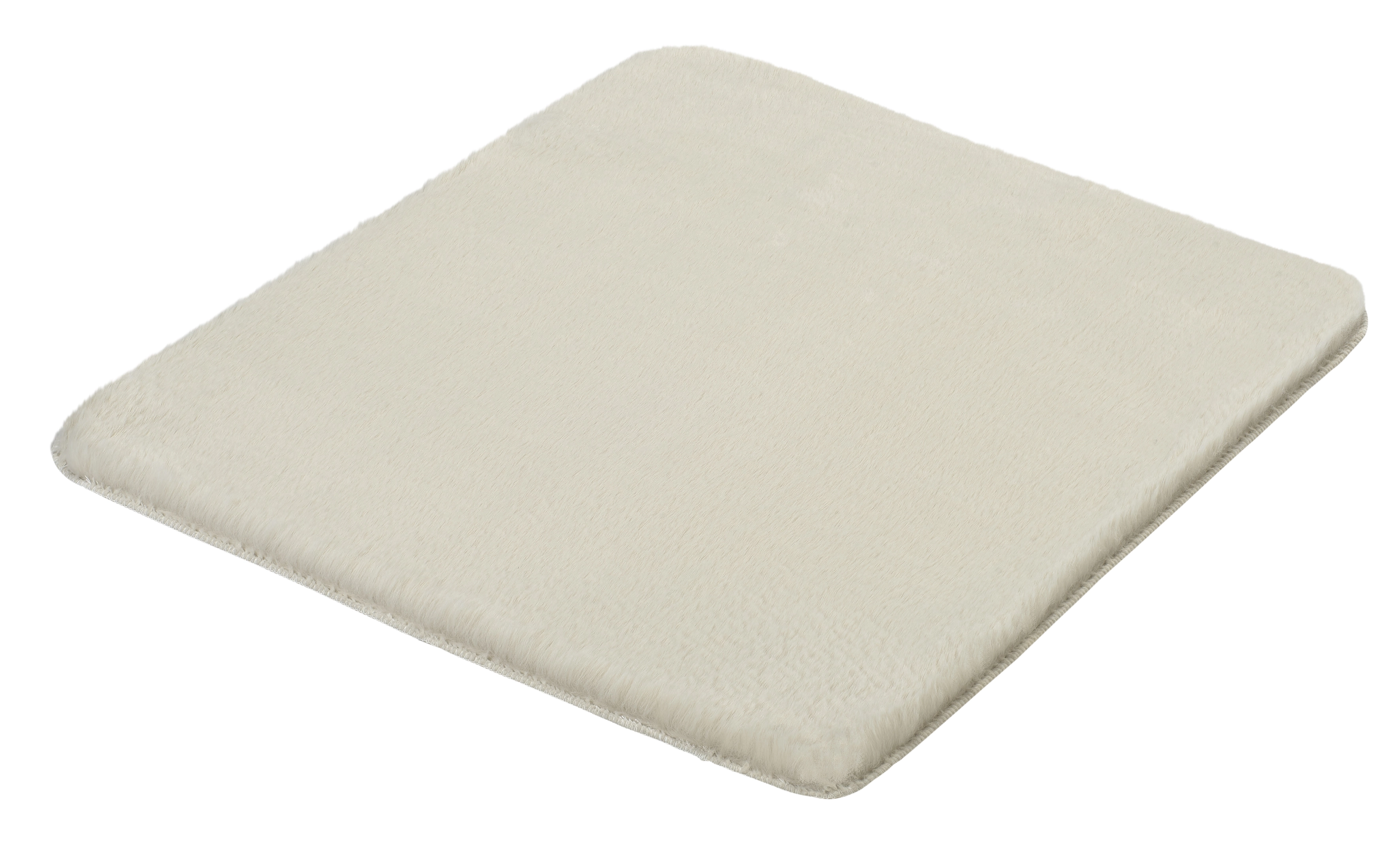 Badteppich CONY Beige 55 x 65 cm Weiche, cremefarbene Badematte mit rutschfester Unterseite, ideal für Badezimmer und Wellnessbereiche.