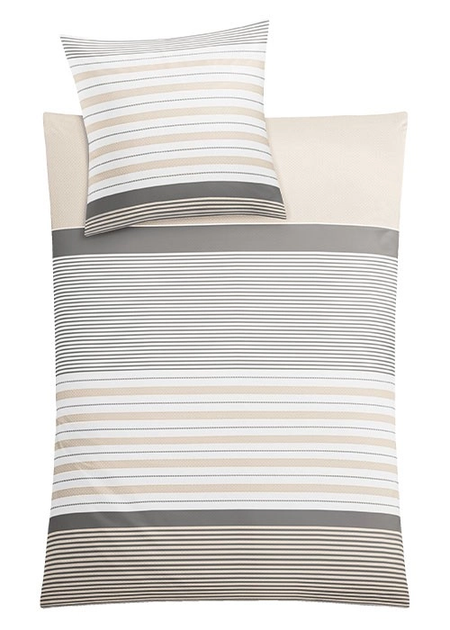 Bettwäsche Satin, Alassio Grau, 1-135x200 /1- 80x 80