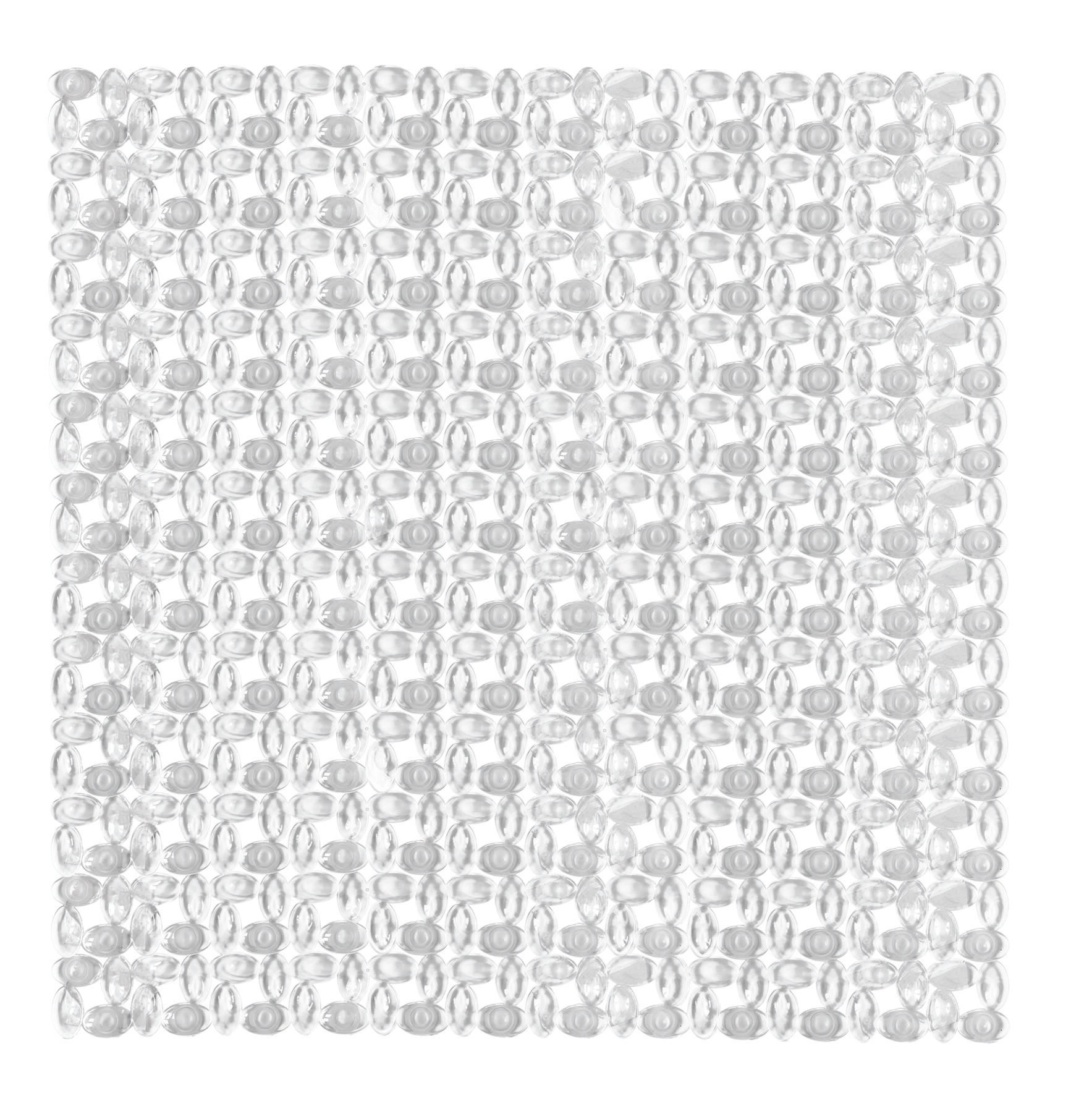 Duscheinlage IVY Clear 54x 54 cm Transparente, rutschfeste Badematte mit Saugnäpfen für sicheren Halt in der Dusche oder Badewanne.