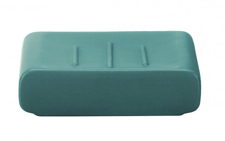 4004478260139 Seifenschale in modernem Design, rechteckig, in stilvollem Türkis. Perfekt für jedes Badezimmer.