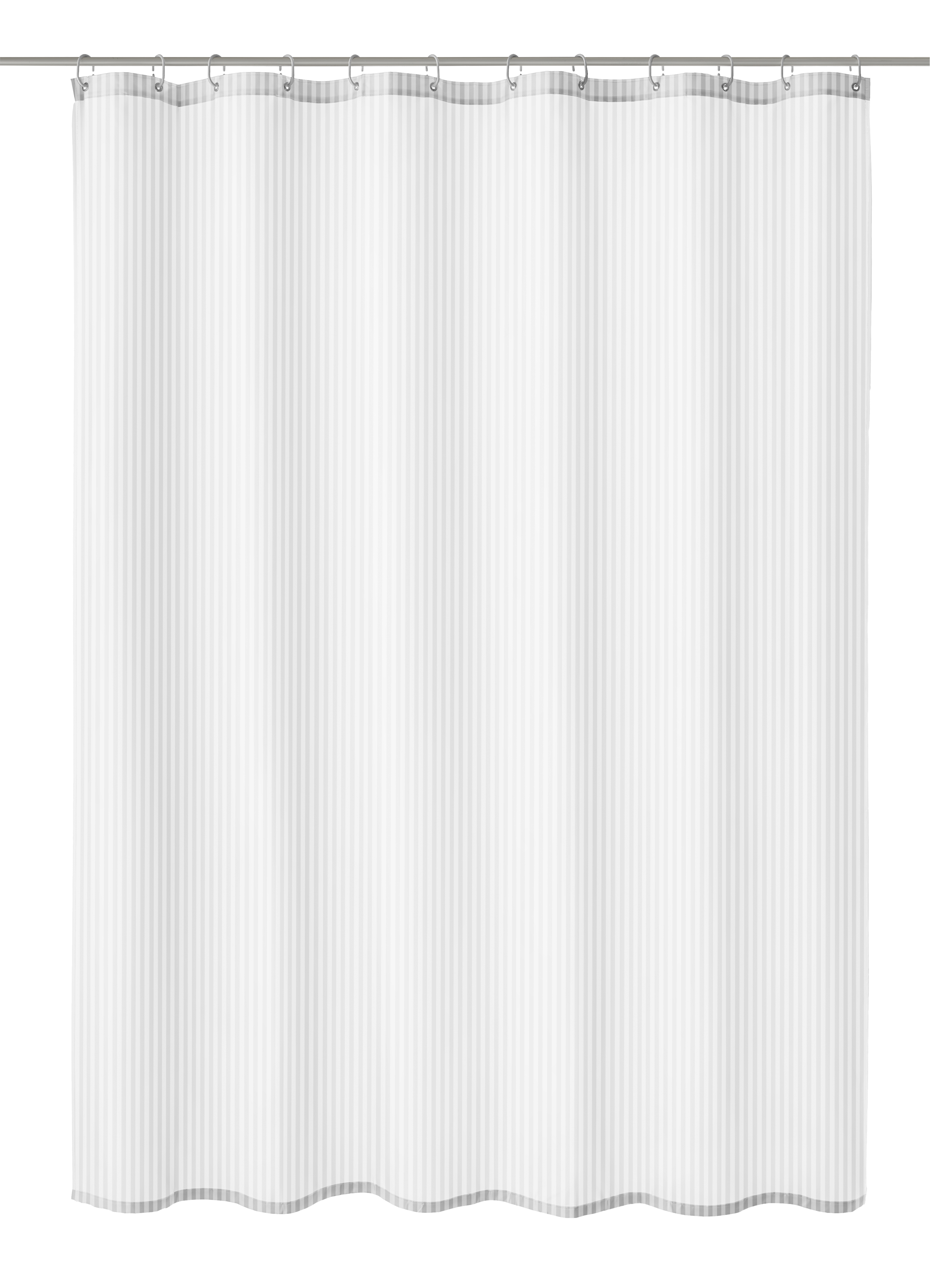 Duschvorhang TXT, Sanna Weiß, 180x200 cm