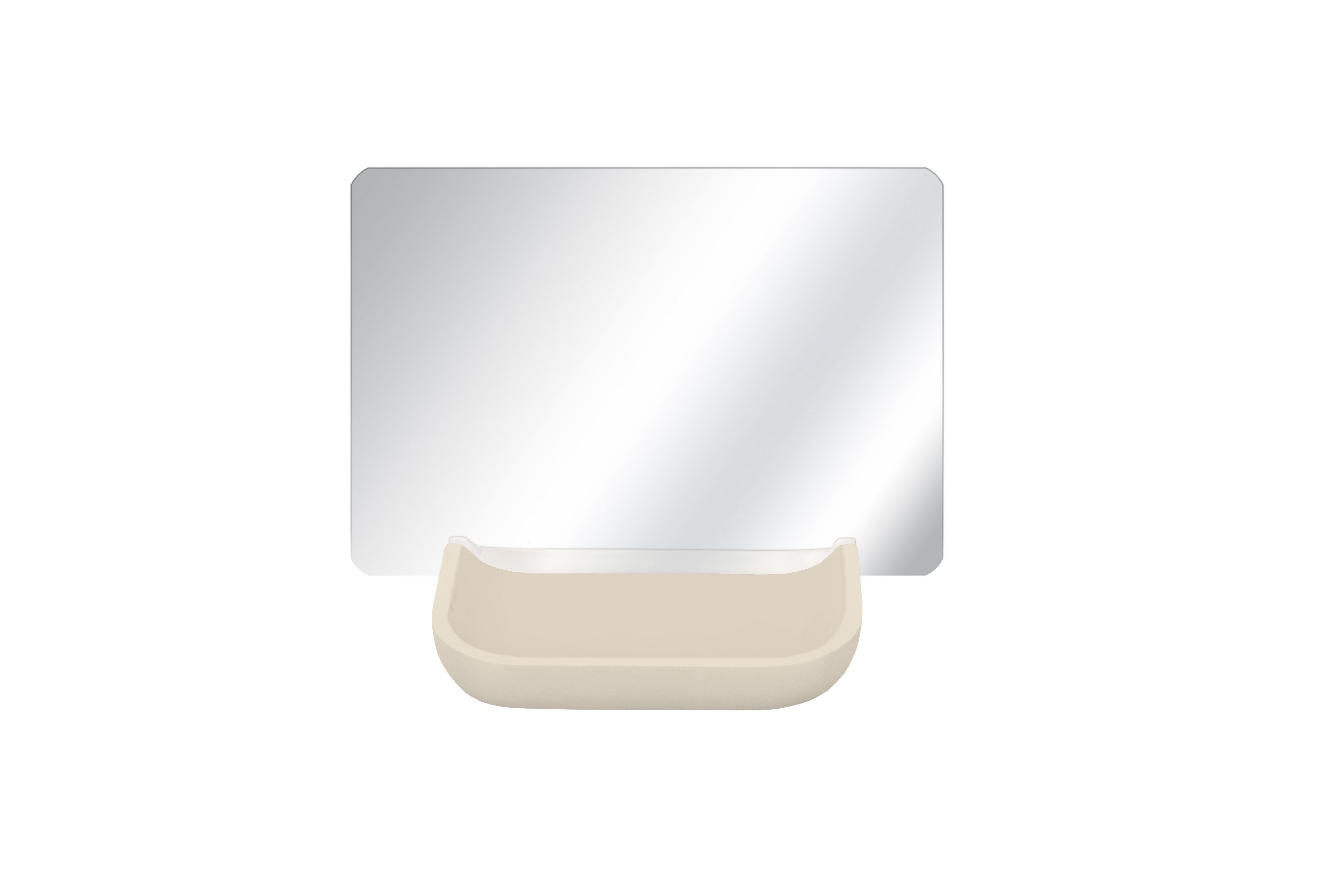 Kosmetikspiegel, Tray Mirror Sandbeige, Spiegel