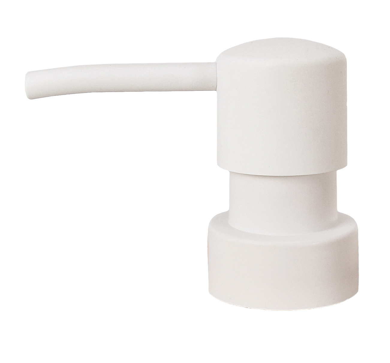 Ersatz-Spenderpumpe CROSSOVER Weiß Moderner, weißer Seifenspender mit schlichtem Design, ideal für minimalistische Badezimmer.