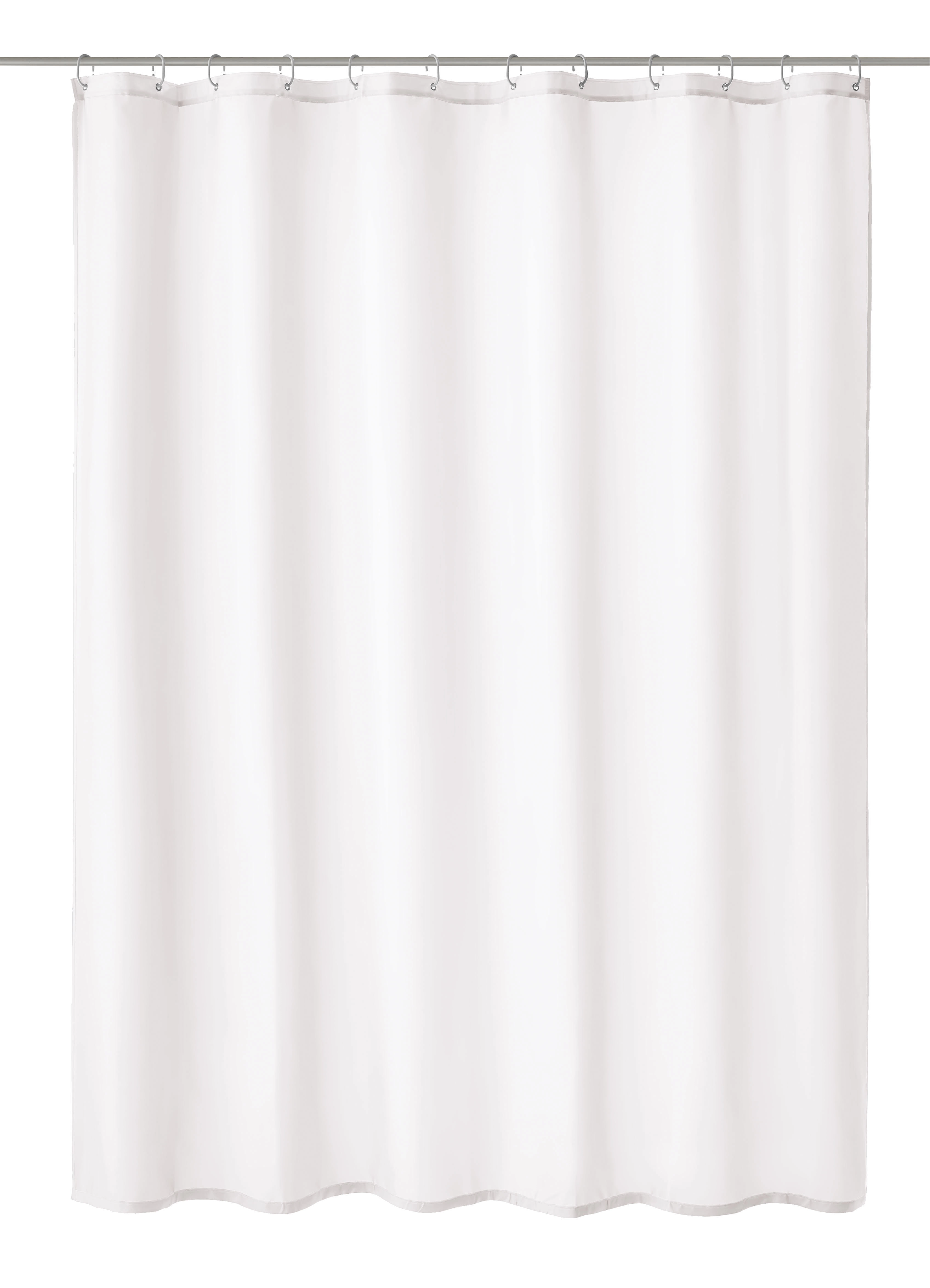 Duschvorhang TXT, Kito Schneeweiß, 240x180  cm