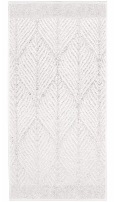 Duschtuch Leaf, Schneeweiß, 70x140 cm