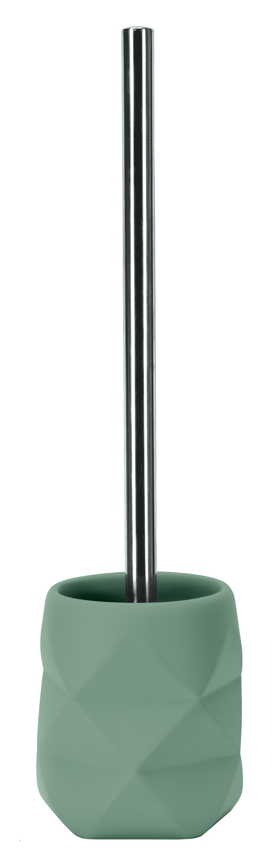WC-Bürsten-Halter CRACKLE Maledivia Grüner WC-Bürstenhalter mit modernem, geometrischem Design und Edelstahlgriff. Ideal für stilvolle Badezimmer.