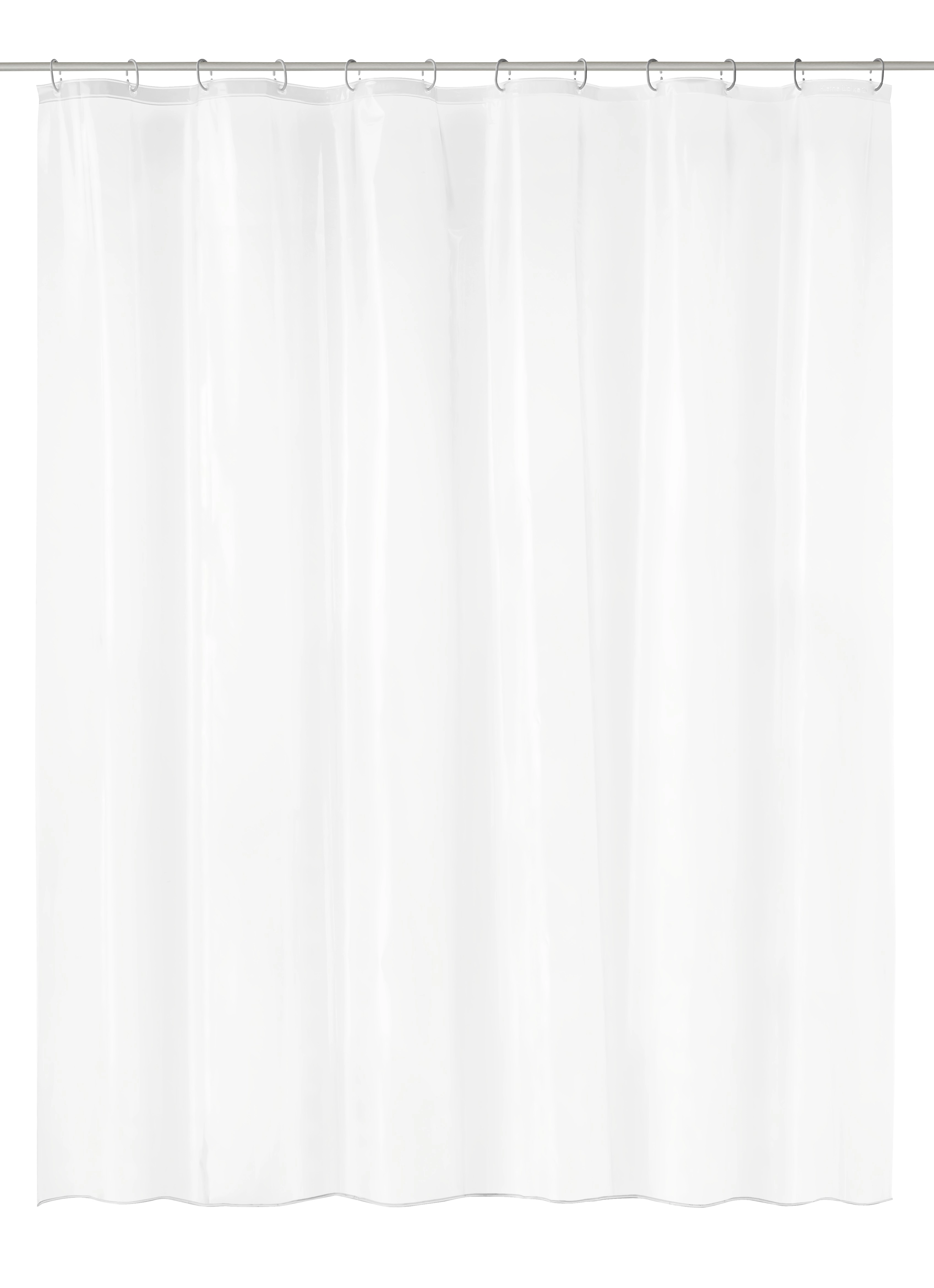 Duschvorhang PEVA CLARO Clear 180 x 200 cm Duschvorhang in klarem Weiß, schlichtes Design, ideal für moderne Badezimmer.