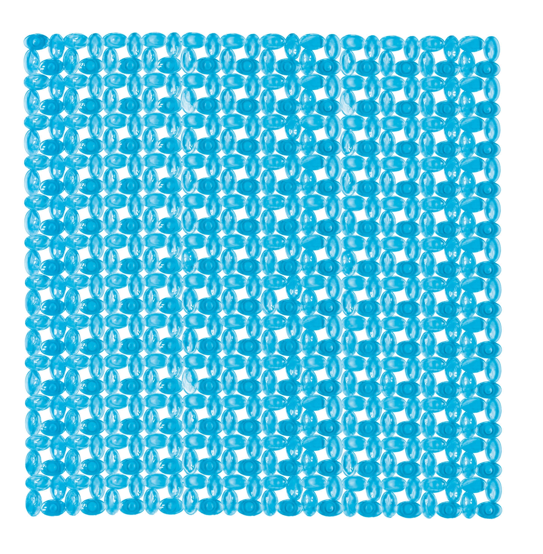 Duscheinlage IVY Türkis 54x 54 cm Blaue, rutschfeste Badematte mit runden Saugnäpfen für sicheren Halt in der Dusche oder Badewanne.