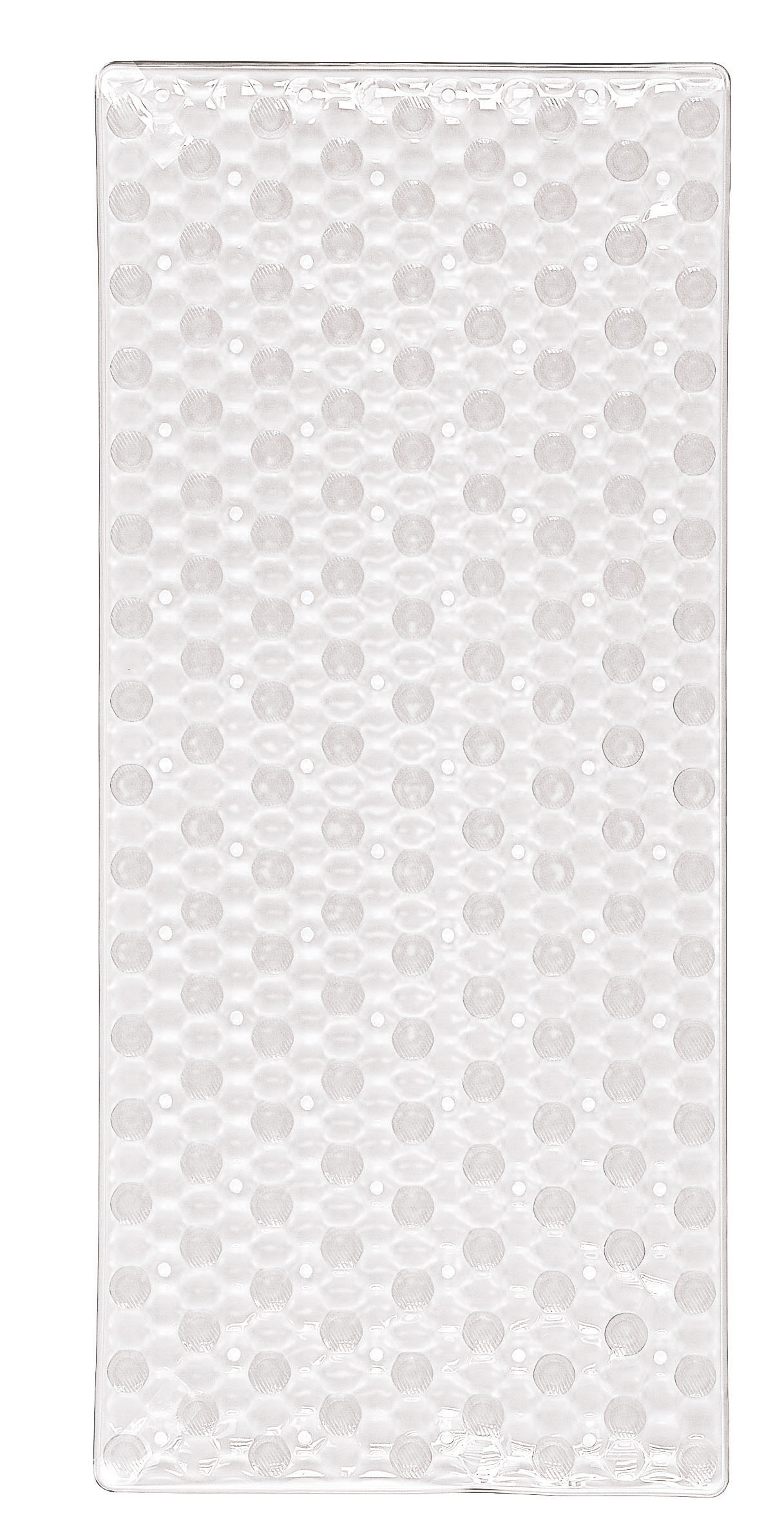 Wanneneinlage HONEY Clear 36 x 80 cm Transparente, rechteckige Badematte mit rutschfester Oberfläche und Saugnäpfen für sicheren Halt in der Dusche oder Badewanne.