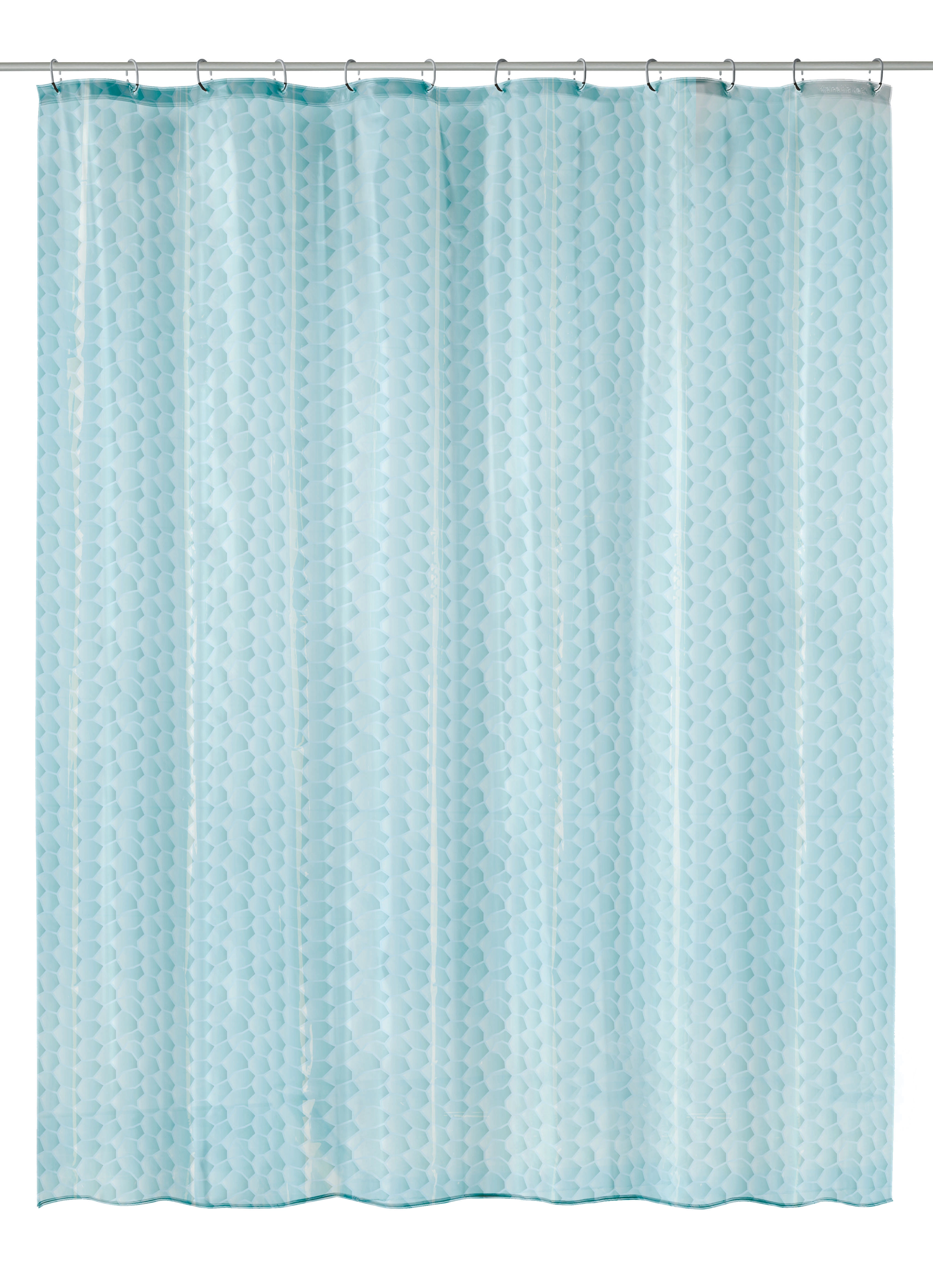 Duschvorhang PEVA, Soapy Wasserblau, 180x200 cm