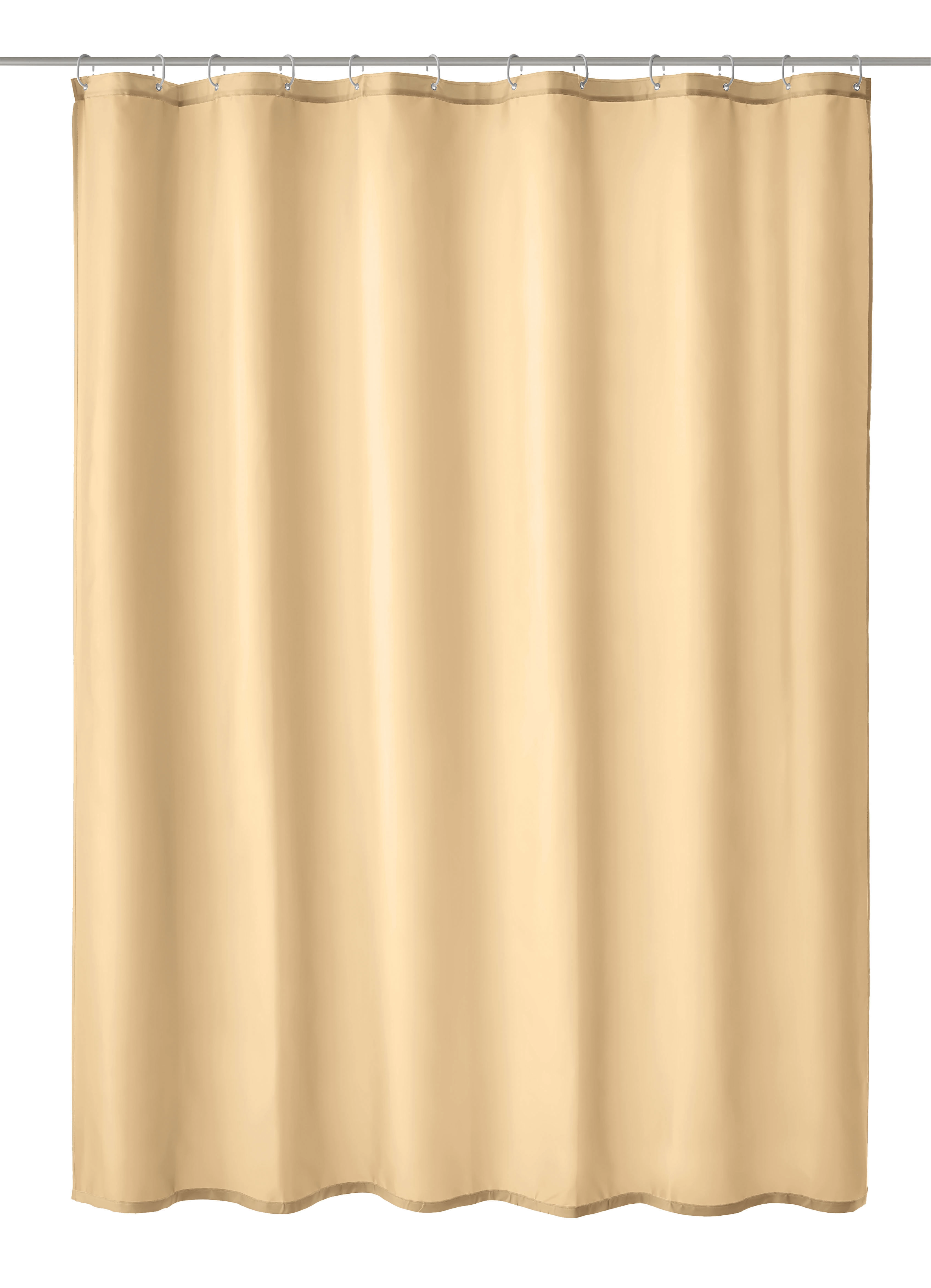 Duschvorhang Textil KITO Natur 120 x 200 cm Duschvorhang in elegantem Beige, schlichtes Design, ideal für ein modernes Badezimmer. Hochwertiges Material, pflegeleicht.