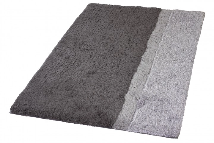 Moderner, rechteckiger Teppich in Grautönen mit weicher, flauschiger Oberfläche. Ideal für Wohn- und Schlafzimmer.