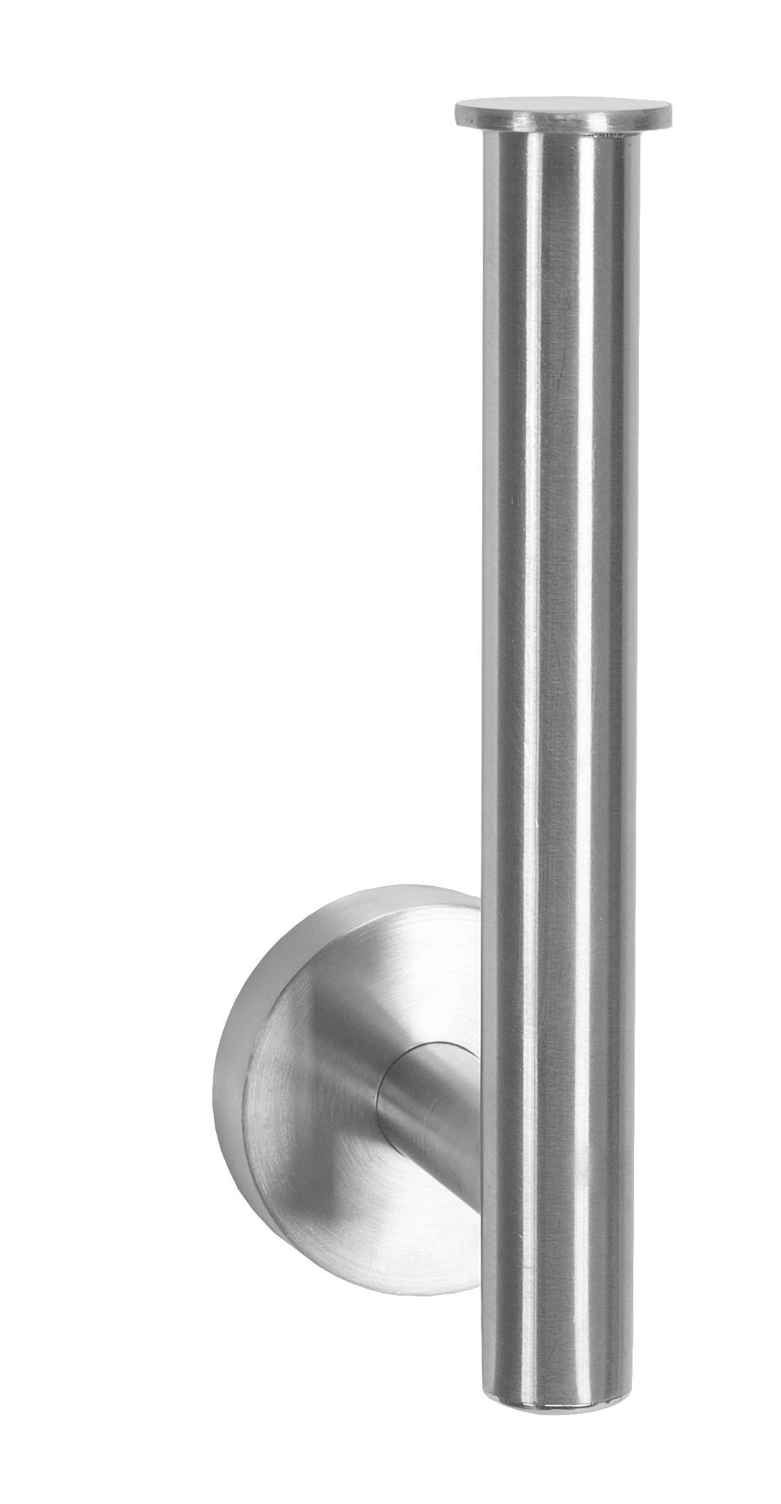 Ersatzrollenhalter ALLEGRA Chromfarben Edelstahl-Wandhalterung für Ersatz-Toilettenpapierrollen, modernes und minimalistisches Design, einfach zu montieren.