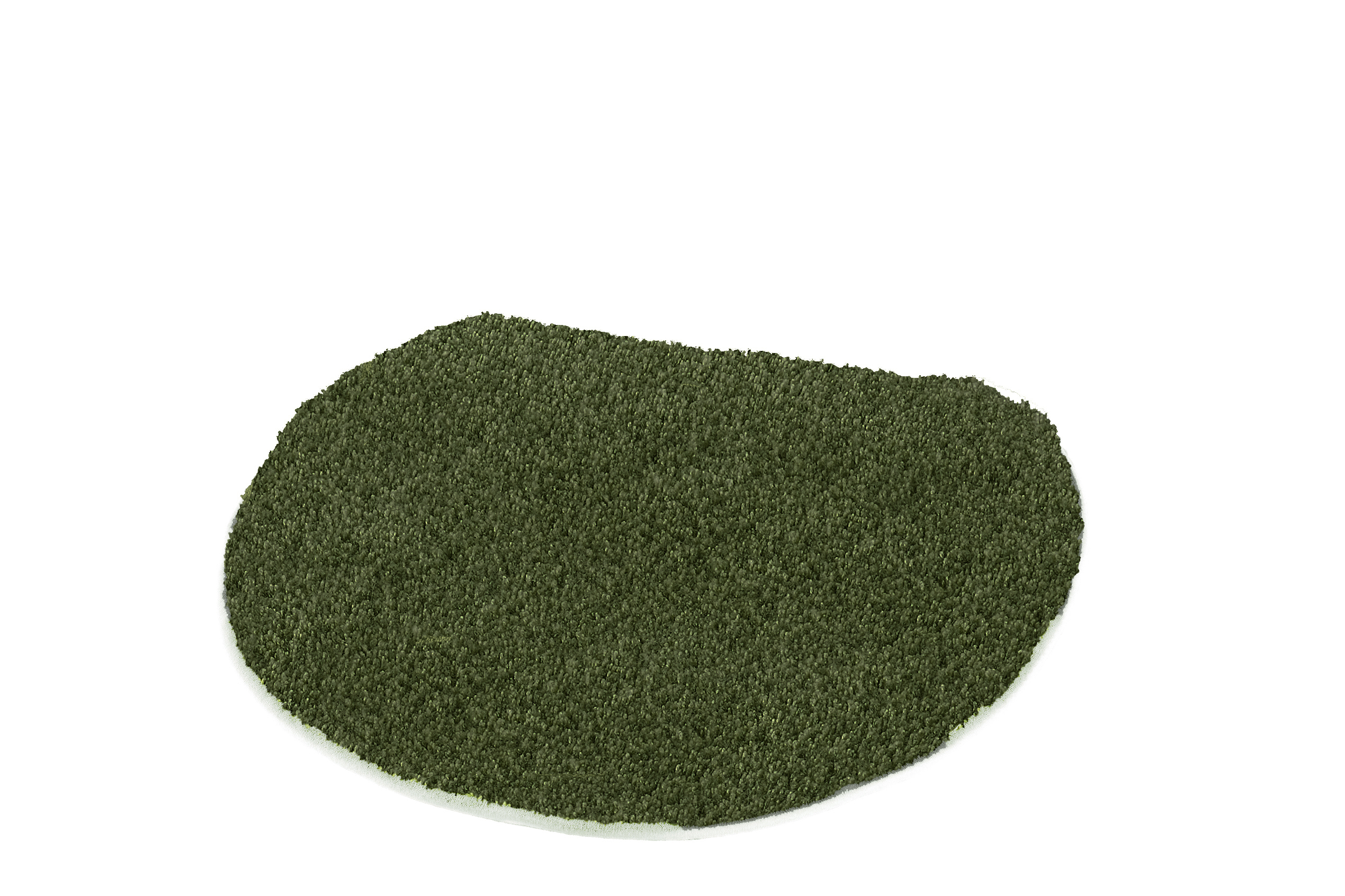 WC-Deckelbezug RELAX Forest 47 x 50 cm Grüner, halbrunder Badezimmerteppich mit weicher, flauschiger Oberfläche für ein gemütliches und stilvolles Badezimmer.