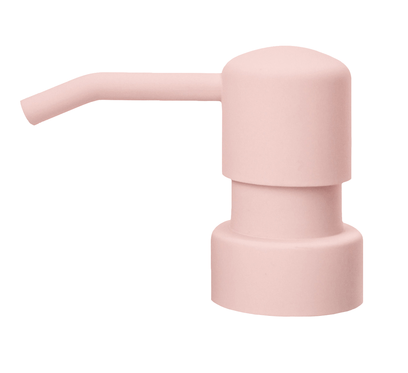 Seifenspender in zartem Rosa mit modernem, minimalistischem Design. Perfekt für stilvolle Badezimmer.