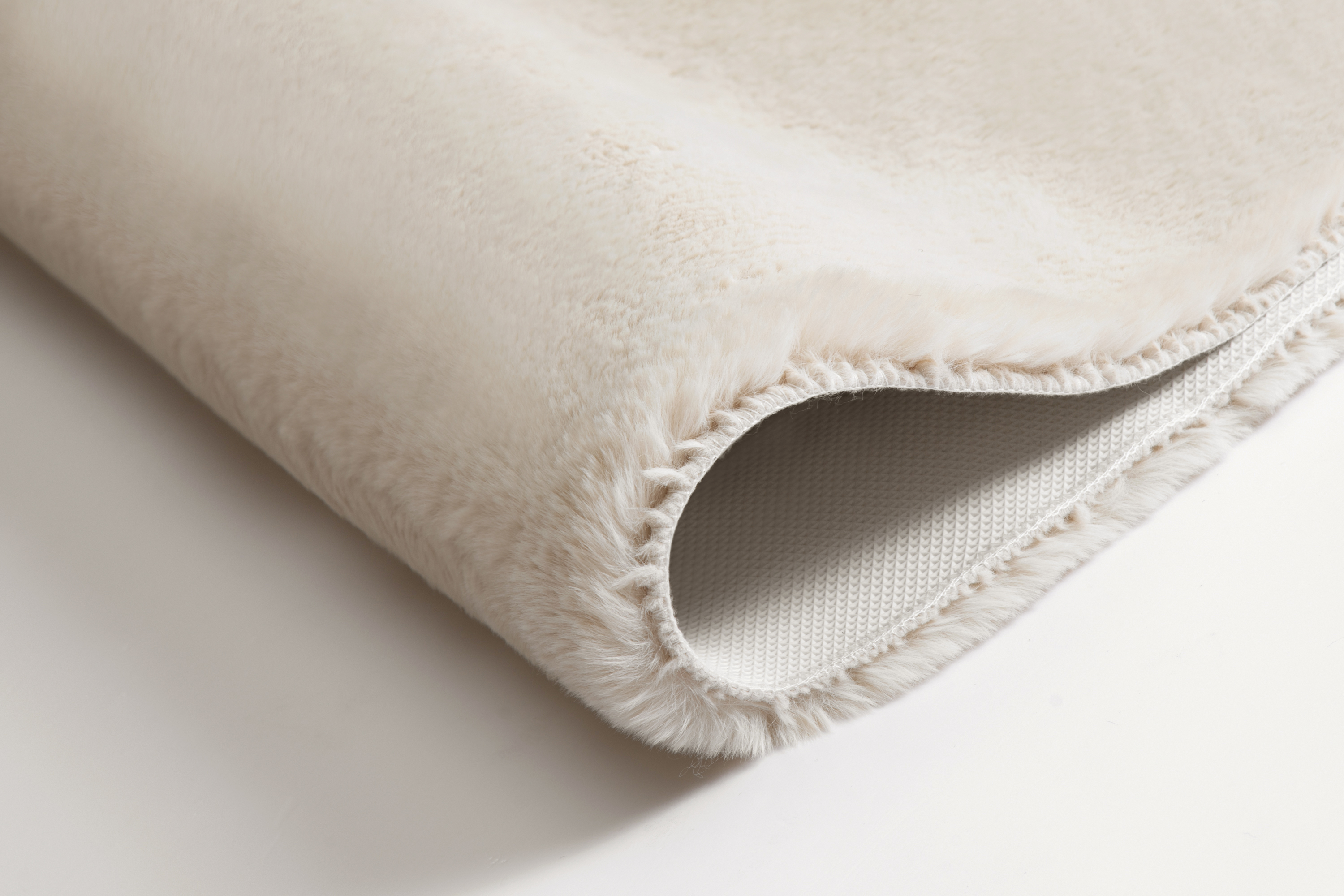 Badteppich Cony Oval, Beige, 60x110 cm