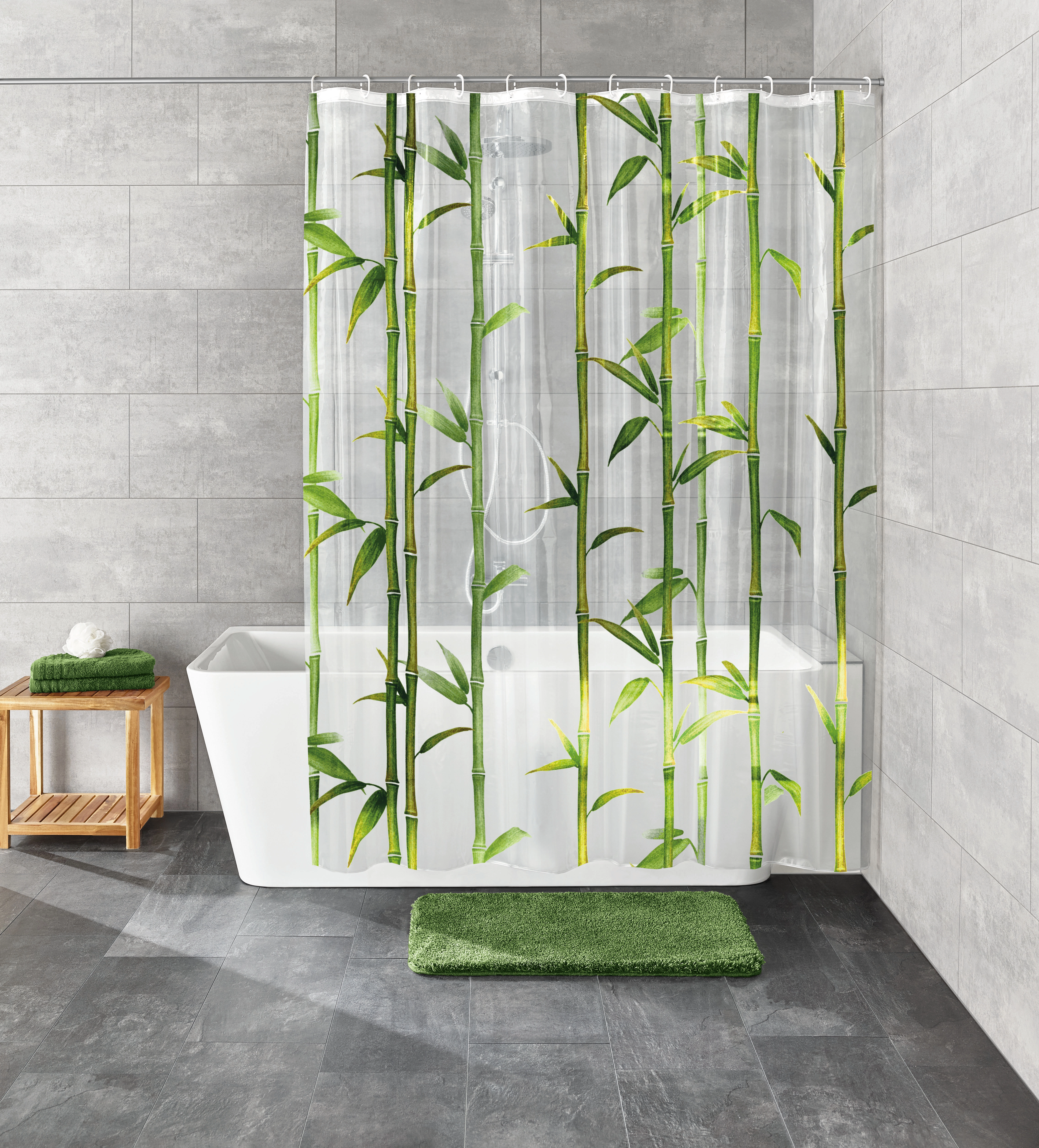 Kleine Wolke Deko für Dusche und Badewanne Grün Minis 4 Stück Hochwertig 