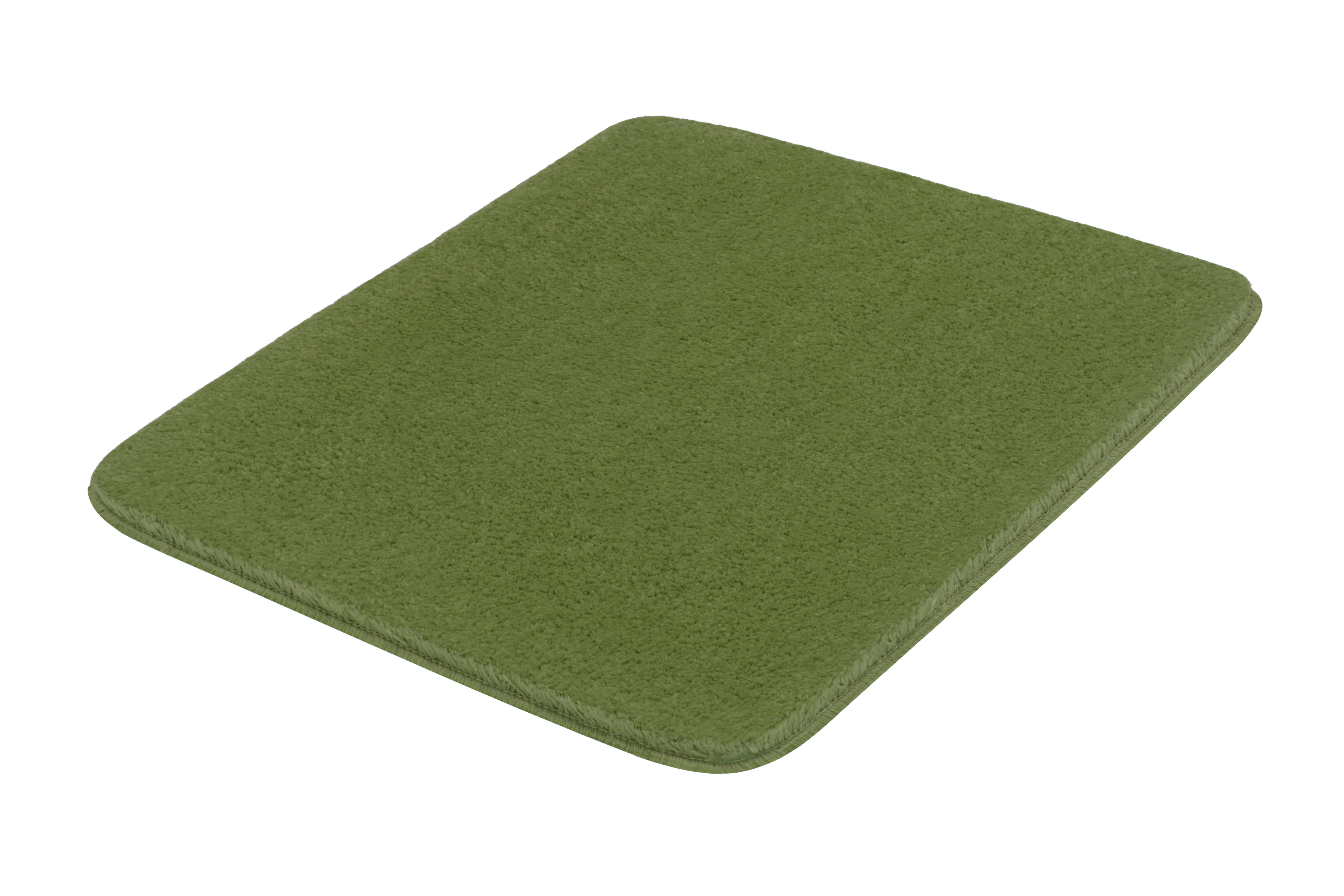 Badteppich MEADOW Forest 50 x 60 cm Weiche, grüne Badematte mit rutschfester Unterseite, ideal für Badezimmer und Duschen.