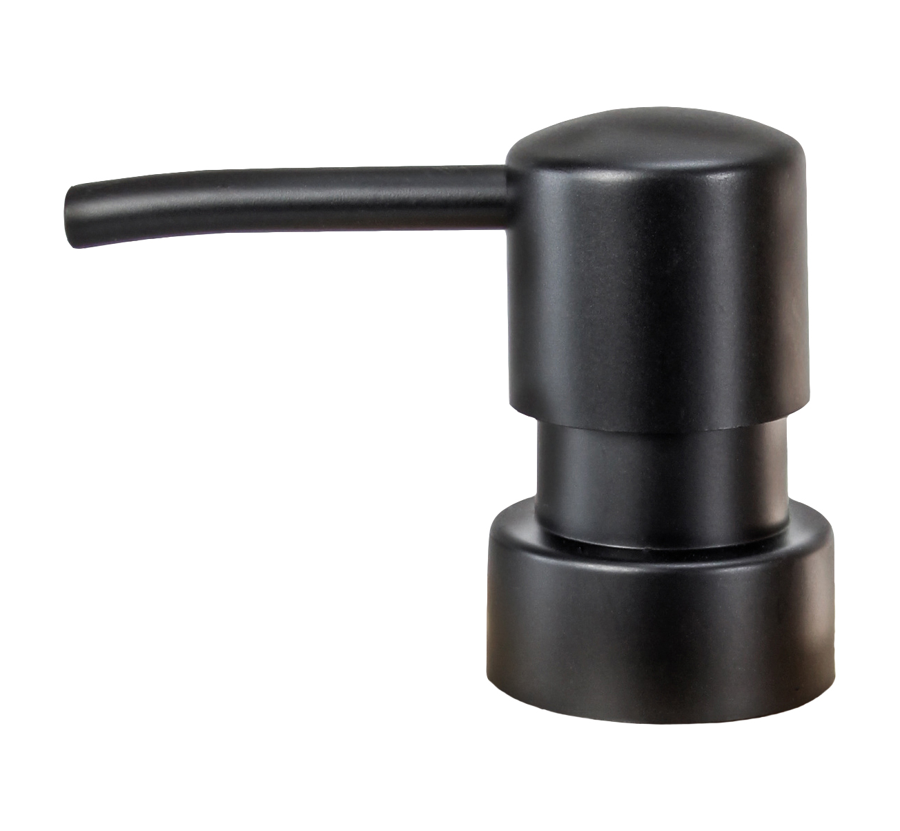 Ersatz-Spenderpumpe CROSSOVER Schwarz Moderner, schwarzer Seifenspender mit schlichtem Design und langem Auslauf für präzise Dosierung. Ideal für jedes Badezimmer.