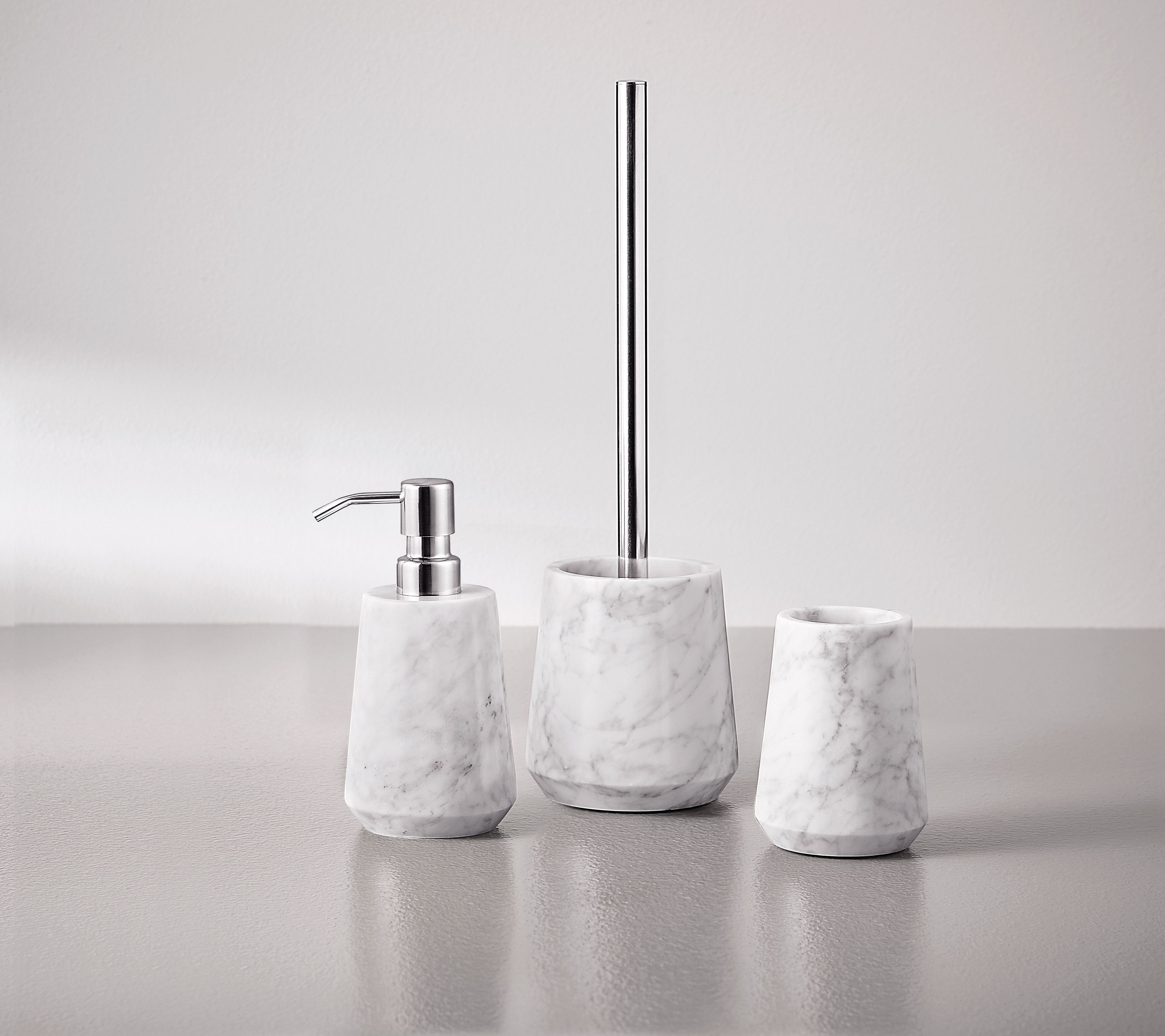 WC-Bürsten-Halter, Carrara Weiß