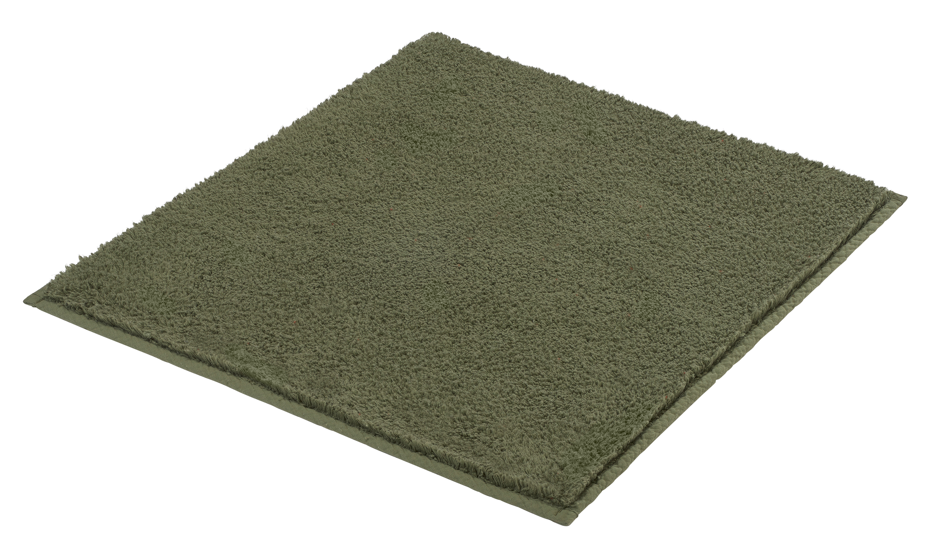 Grünes, quadratisches Handtuch aus weichem, flauschigem Material. Ideal für Badezimmer und Wellnessbereiche.
