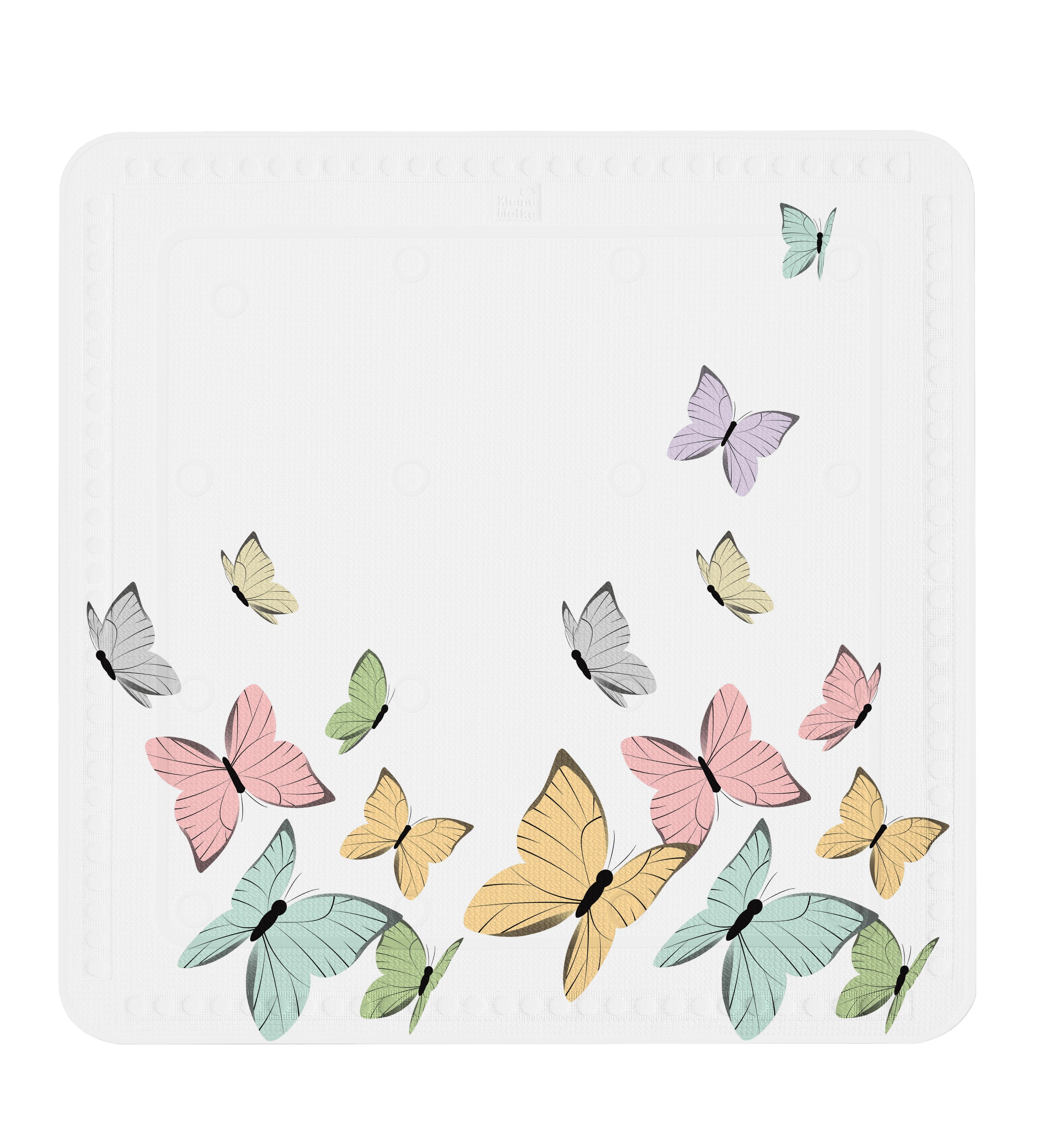 Duscheinlage, Butterflies Multicolor, 55x 55 cm