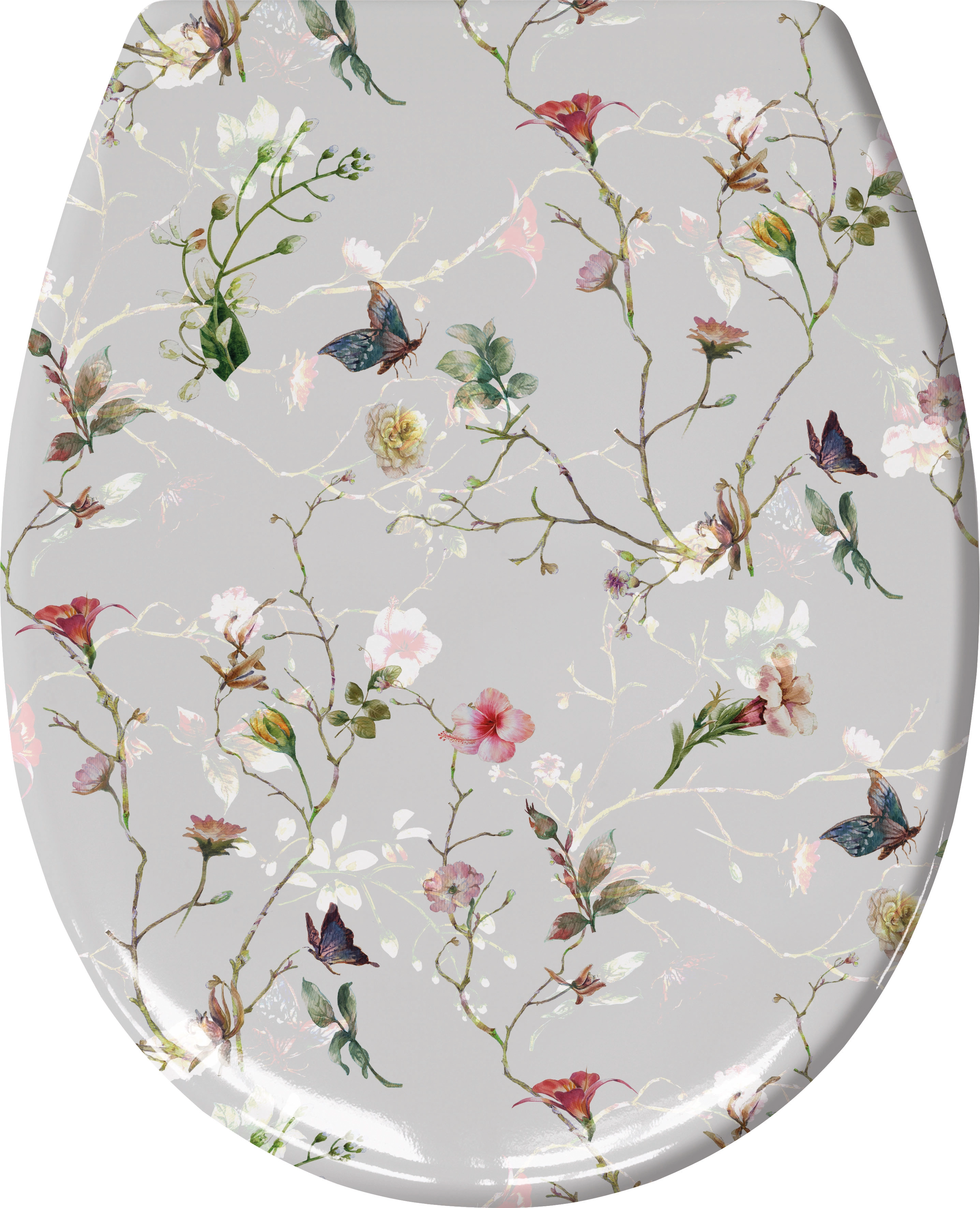 WC-Sitz, Flores Multicolor,  37x 45 cm