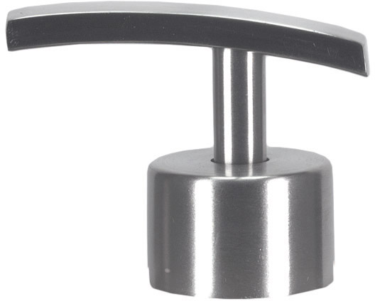 Ersatz-Spenderpumpe STONES Chromfarben Moderner Seifenspenderaufsatz aus Edelstahl in gebürsteter Optik, ideal für stilvolle Badezimmer und Küchen.