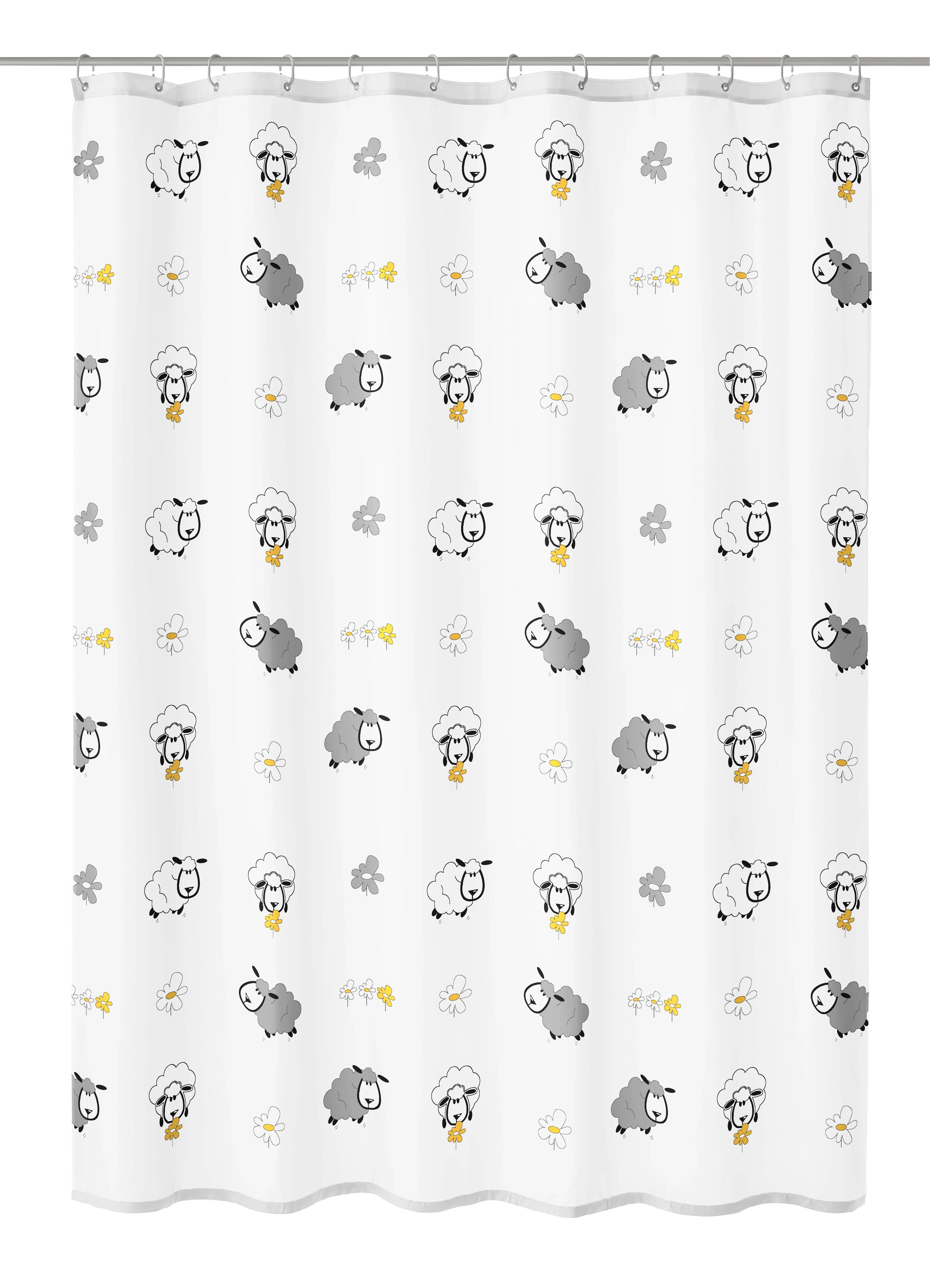 Duschvorhang TXT, Sheep Multicolor, 180x200 cm