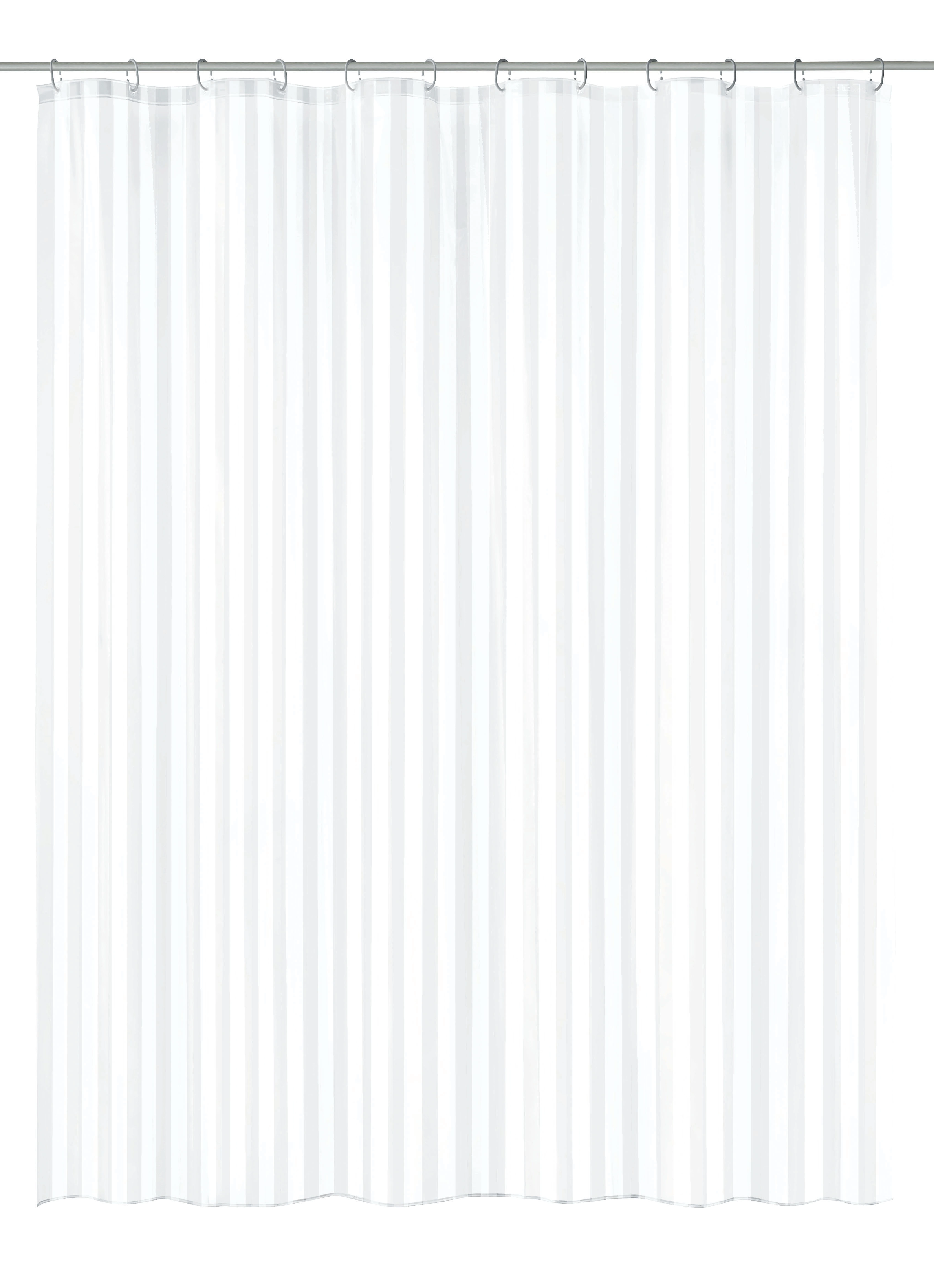 Duschvorhang PEVA, Noa Weiß, 180x200 cm