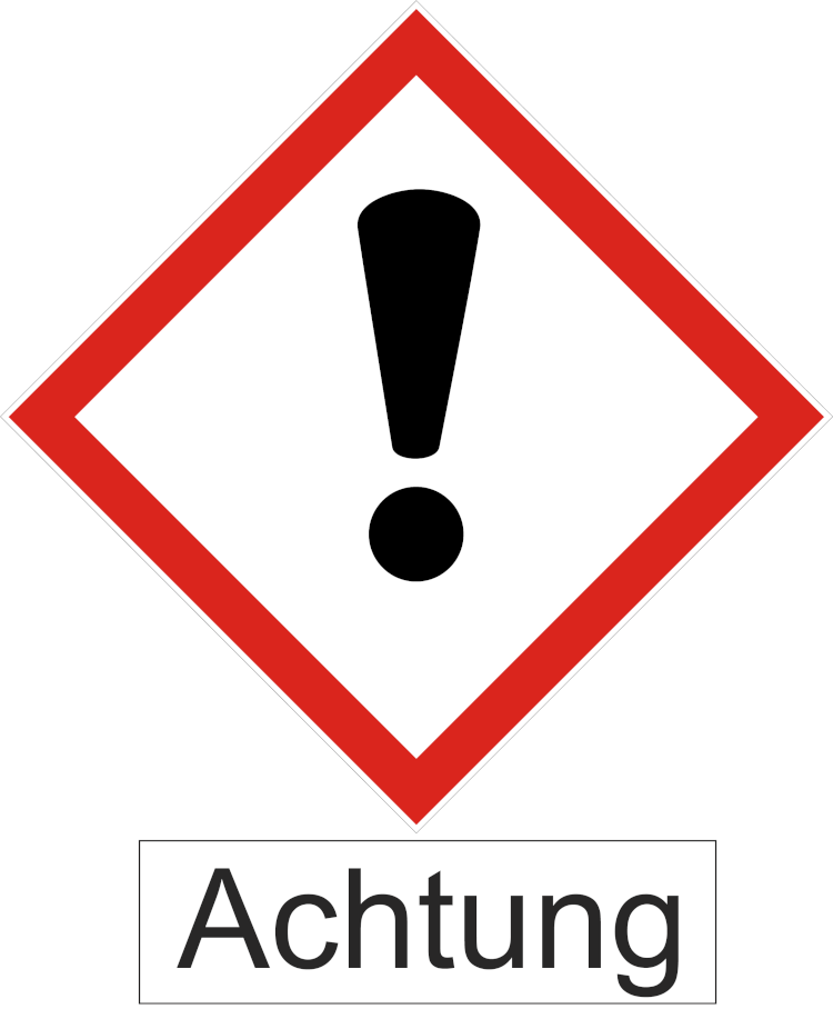 Gefahrensymbol Achtung