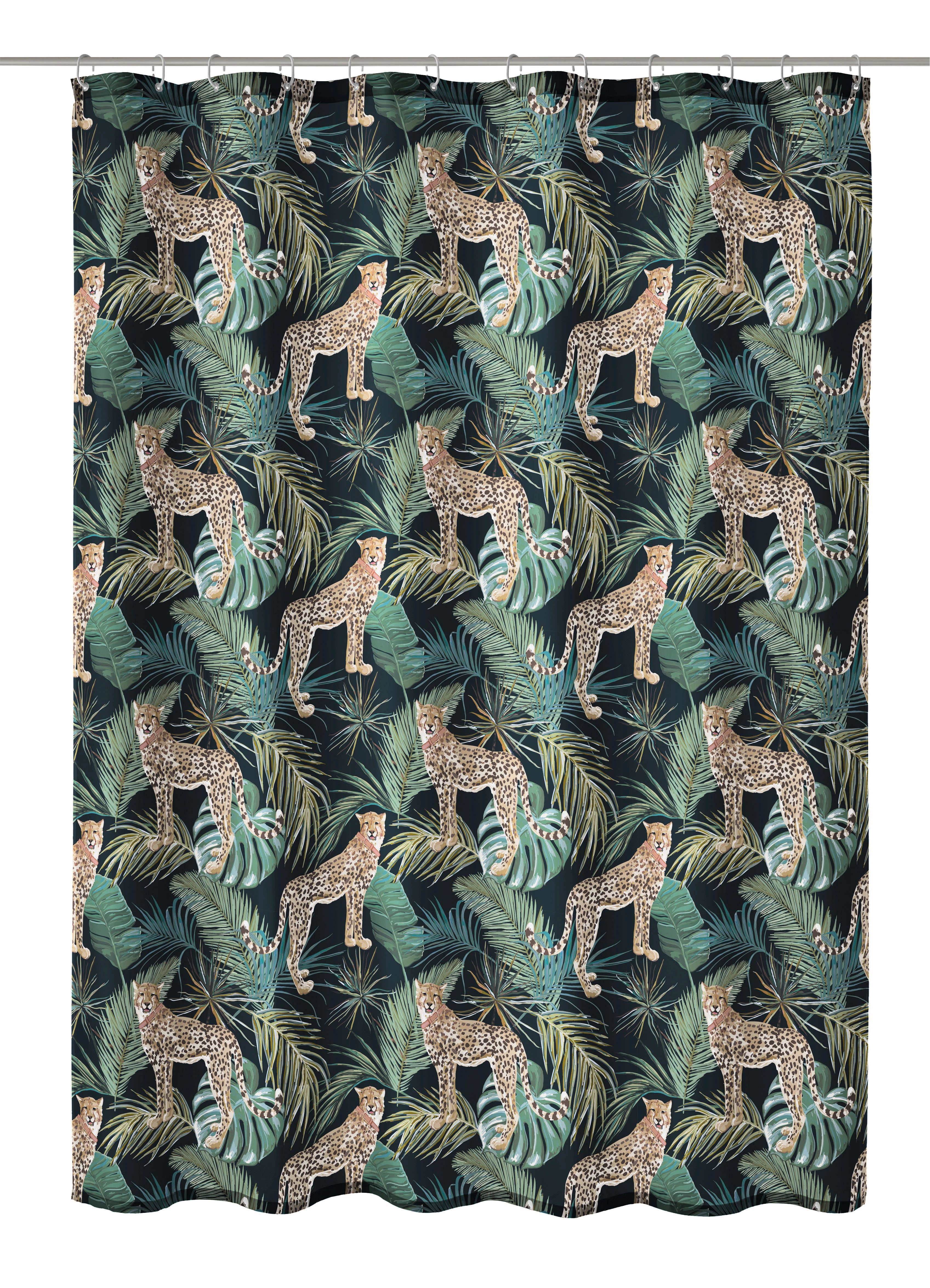 Duschvorhang TXT, Safari Green, 180x200 cm