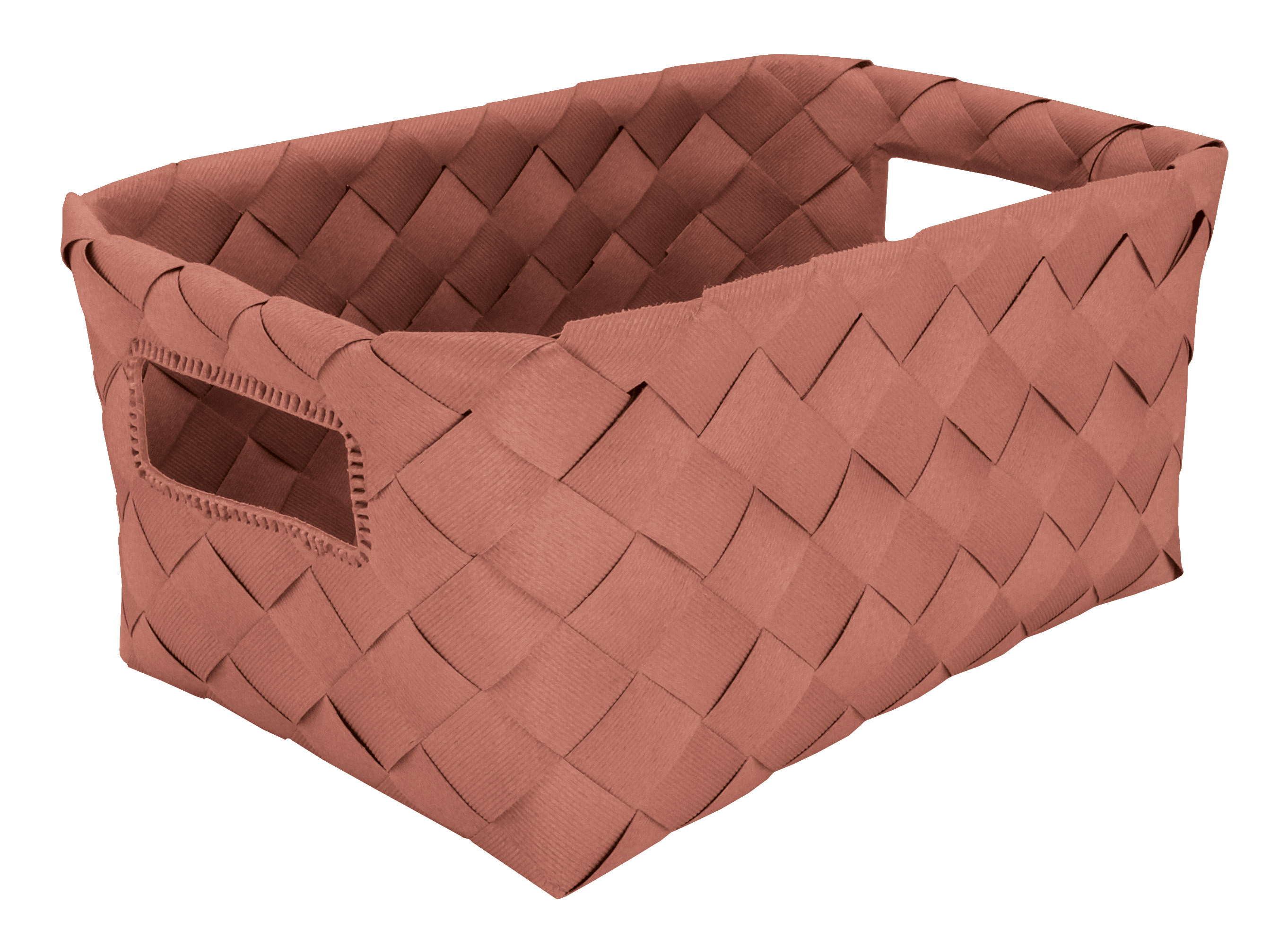 Aufbewahrungskorb ASPERA Terracotta M Geflochtener Aufbewahrungskorb in warmem Terrakotta-Ton mit praktischen Griffen, ideal für stilvolle Organisation.