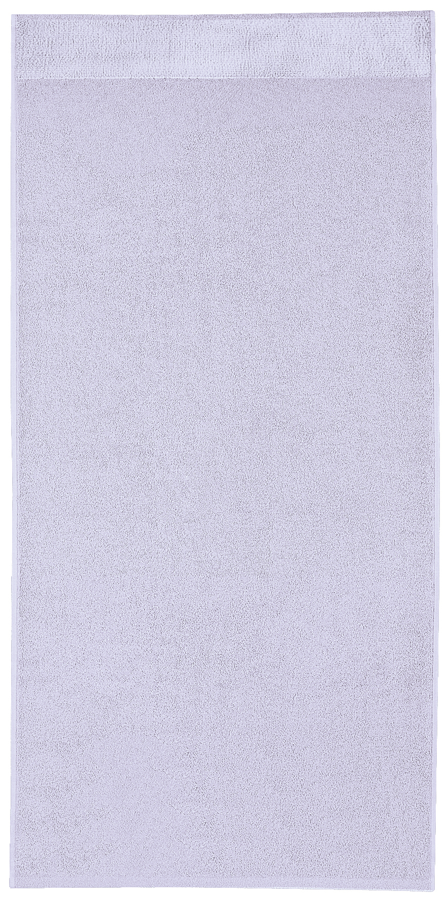 Weißer, rechteckiger Badteppich mit weicher Textur und schlichtem Design. Ideal für ein modernes Badezimmer.